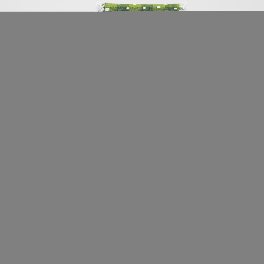2.5" Snowy Cabin Plaid Ribbon with Fuzzy Edge: Greens (10 Yards) Lifestyle Photo