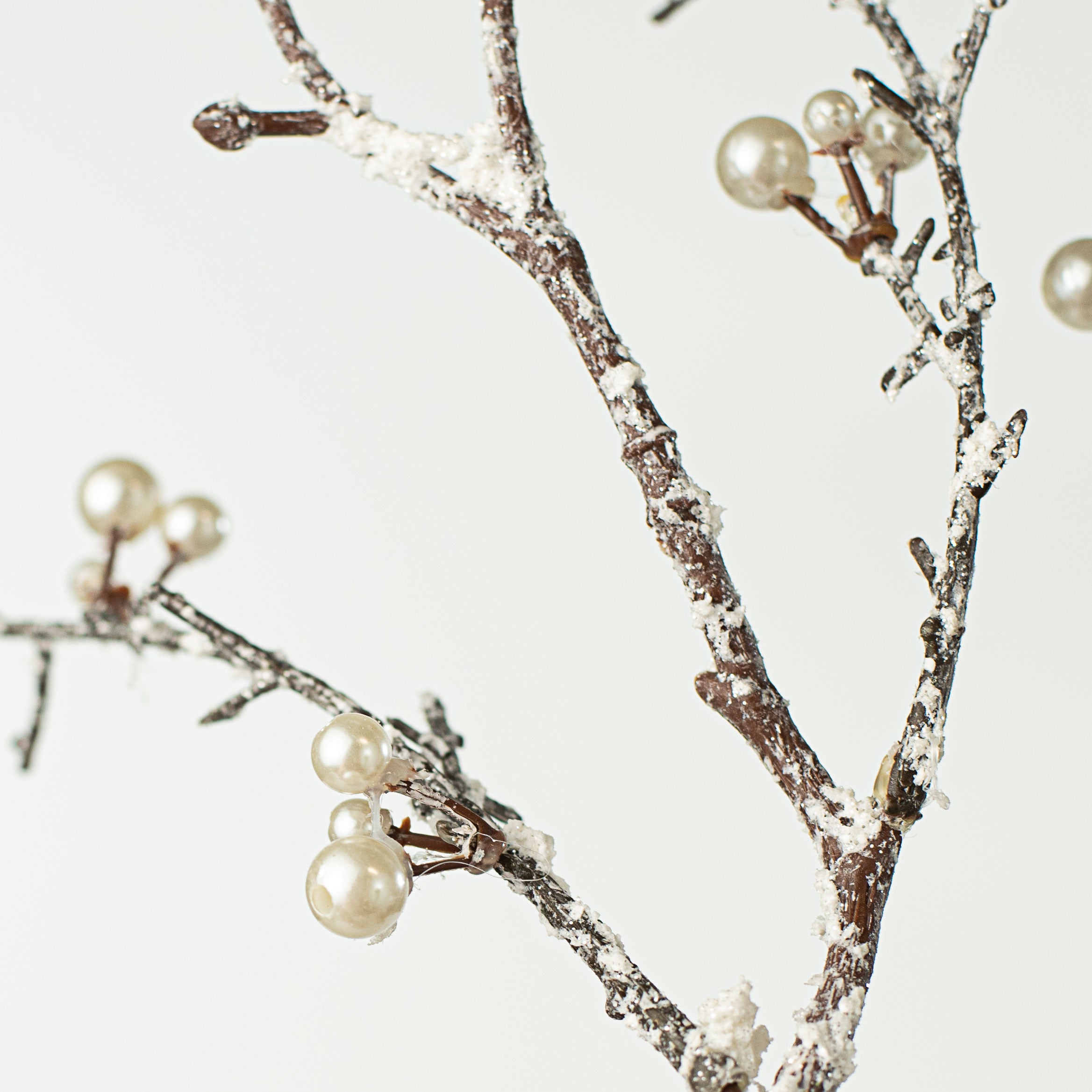 35" Snowy Glitter Pearl Branch Lifestyle Photo