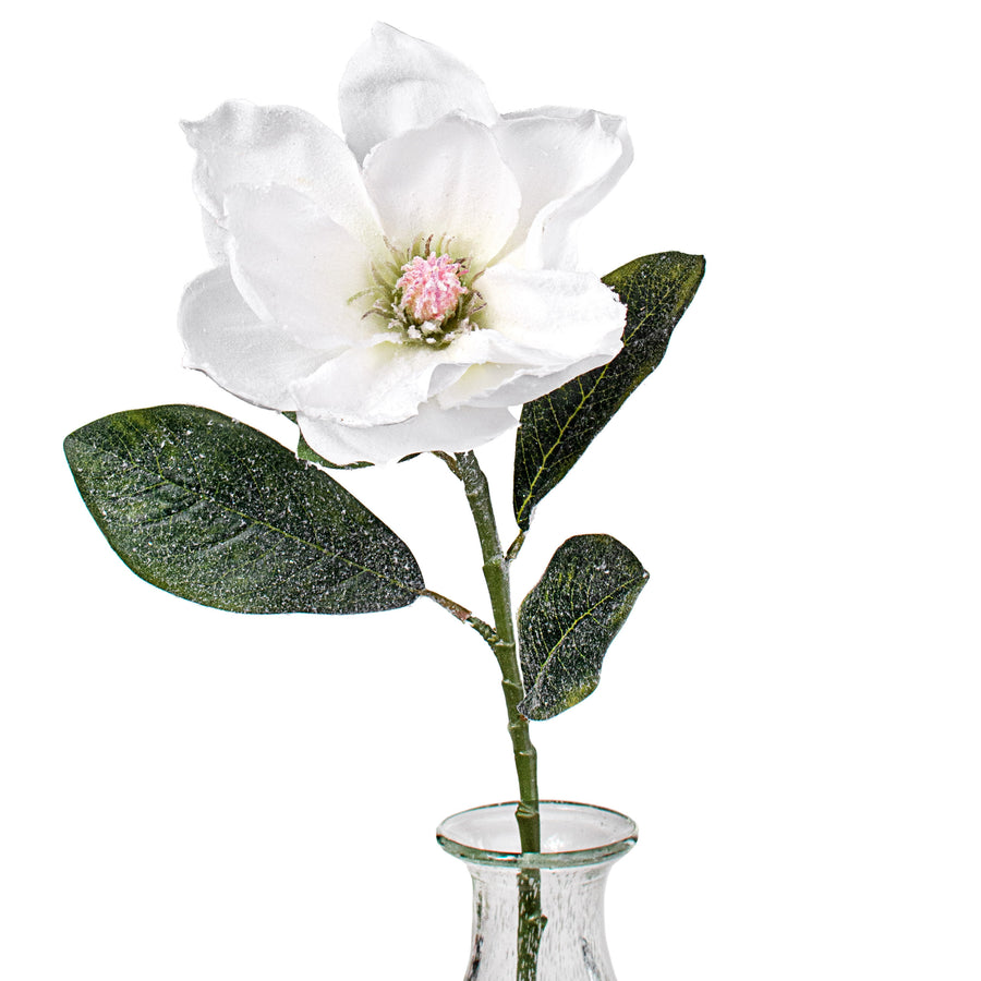 29" Snowy Magnolia Flower Stem Item Number: 83335WT