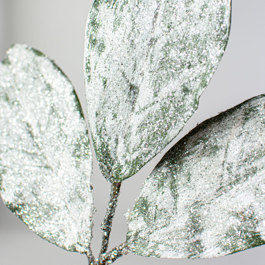 15" Snowy Magnolia Leaf Pick Lifestyle Photo