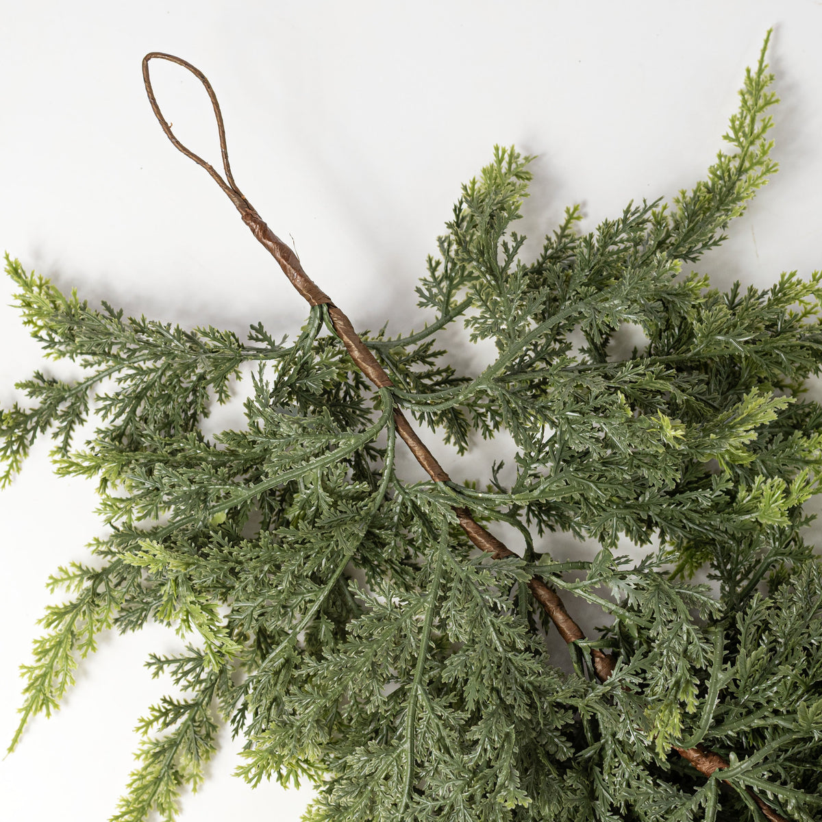 5' Soft Touch Cedar Garland detail photo 4