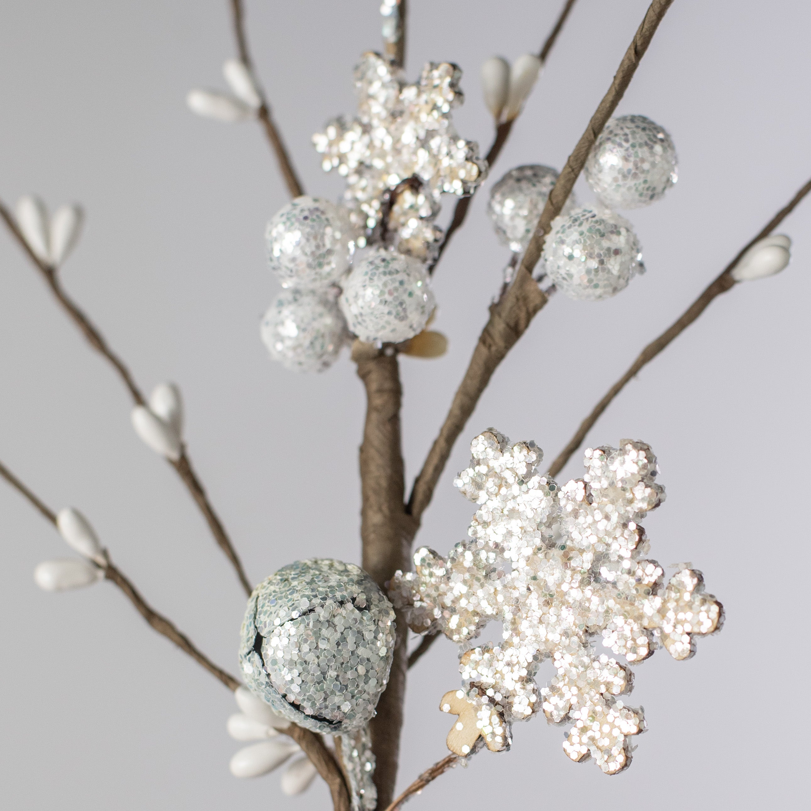 12" Sparkle Bells and Snowflakes Pick Lifestyle Photo
