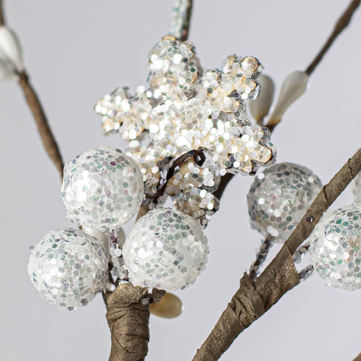 12" Sparkle Bells and Snowflakes Pick detail photo 4