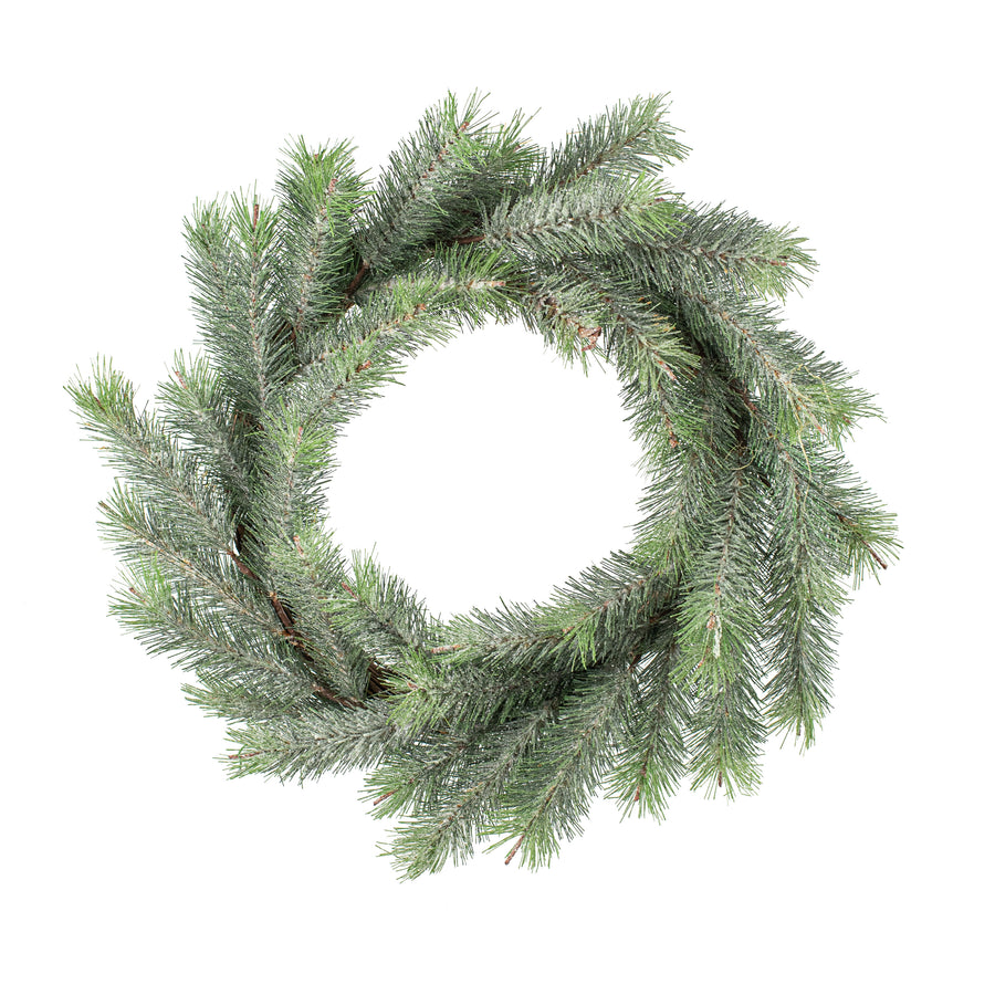 22" Sparkle Spruce Needle Pine Wreath Item Number: ISB73280