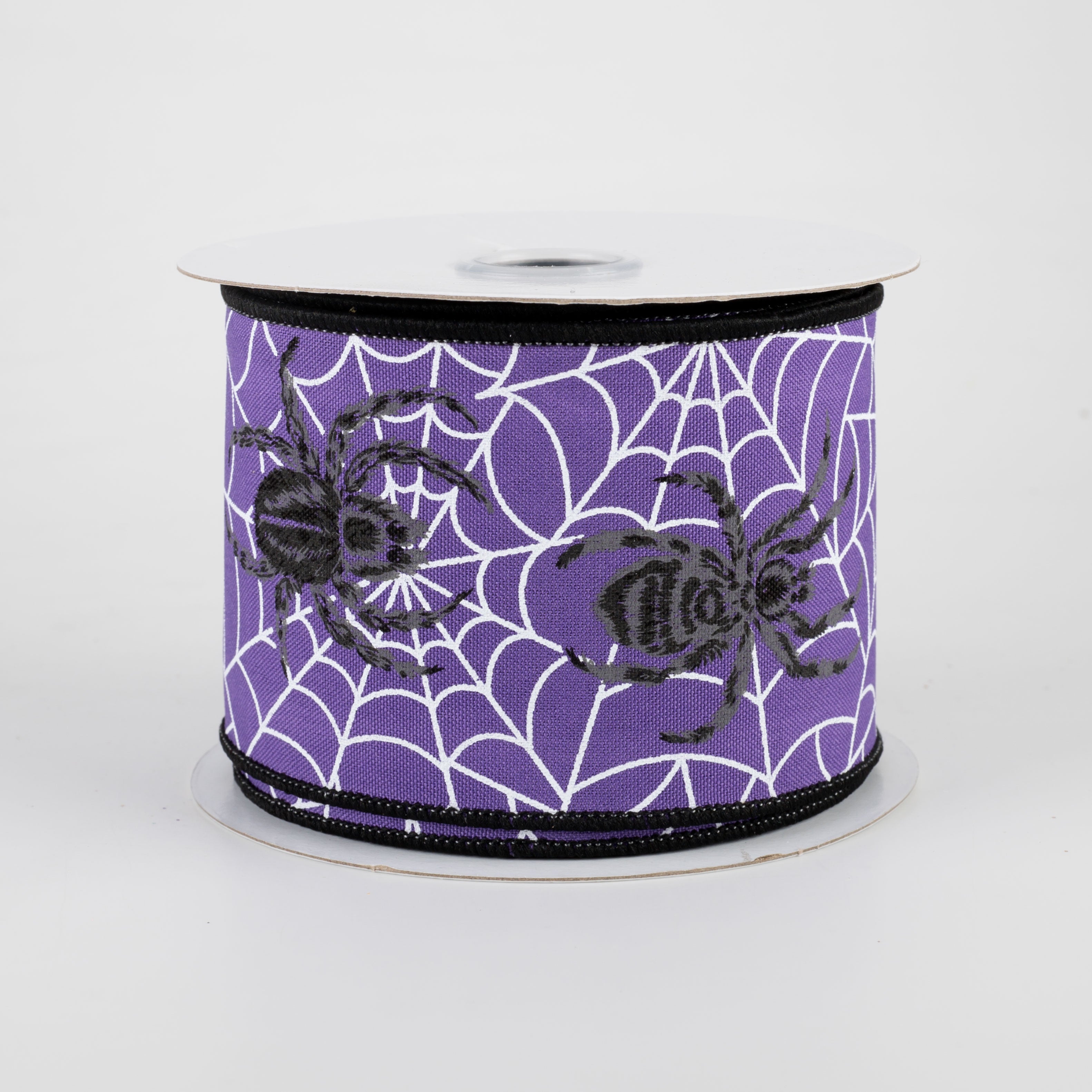 2.5" Spider On Web Ribbon: Purple (10 Yards)