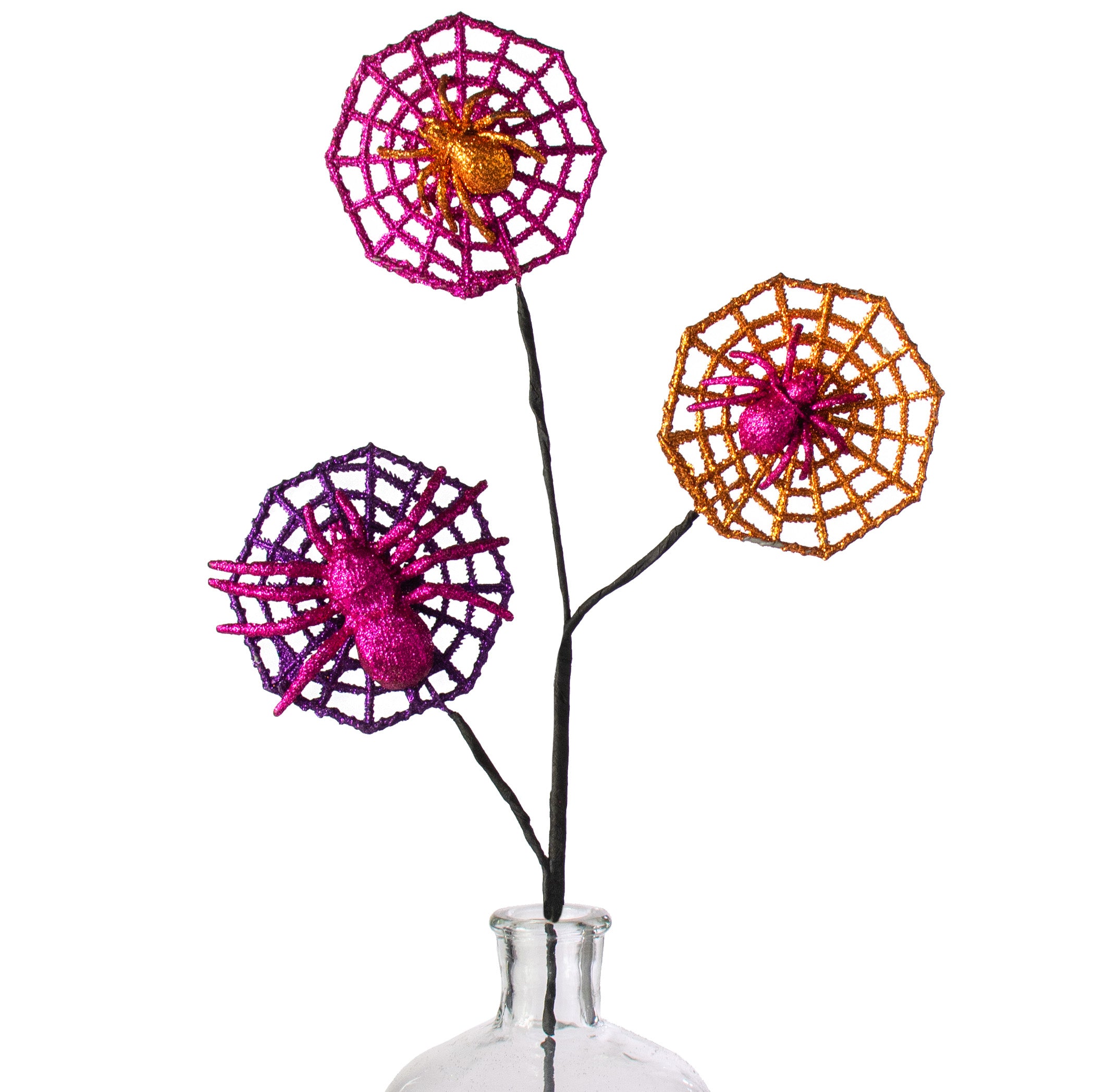 26" Spiders on Webs Spray: Bright Halloween Item Number: 57006HAL