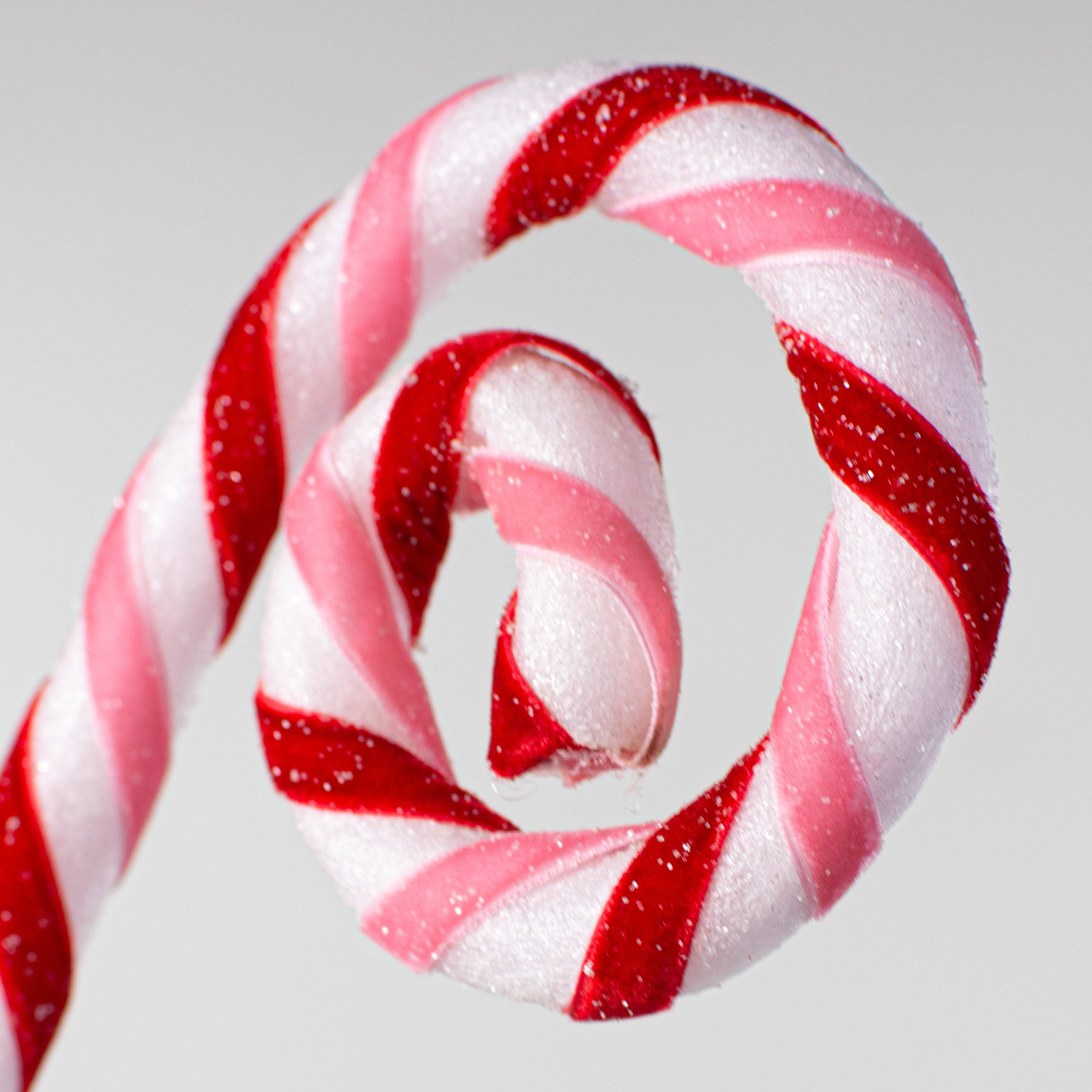 29" Spiral Candy Cane Spray: Light Pink & Red Lifestyle Photo