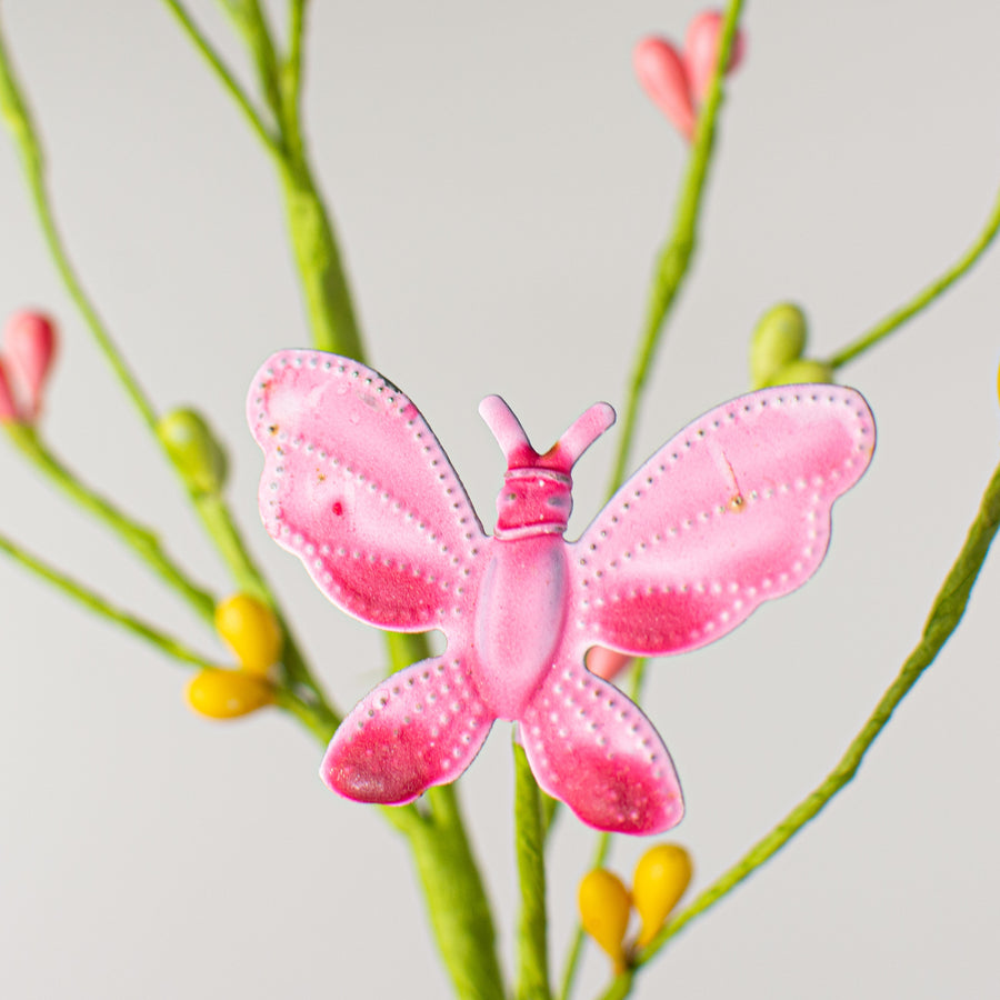16" Spring Blossom Pips with Butterfly Pick Lifestyle Photo