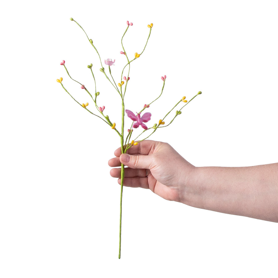 16" Spring Blossom Pips with Butterfly Pick detail photo 3