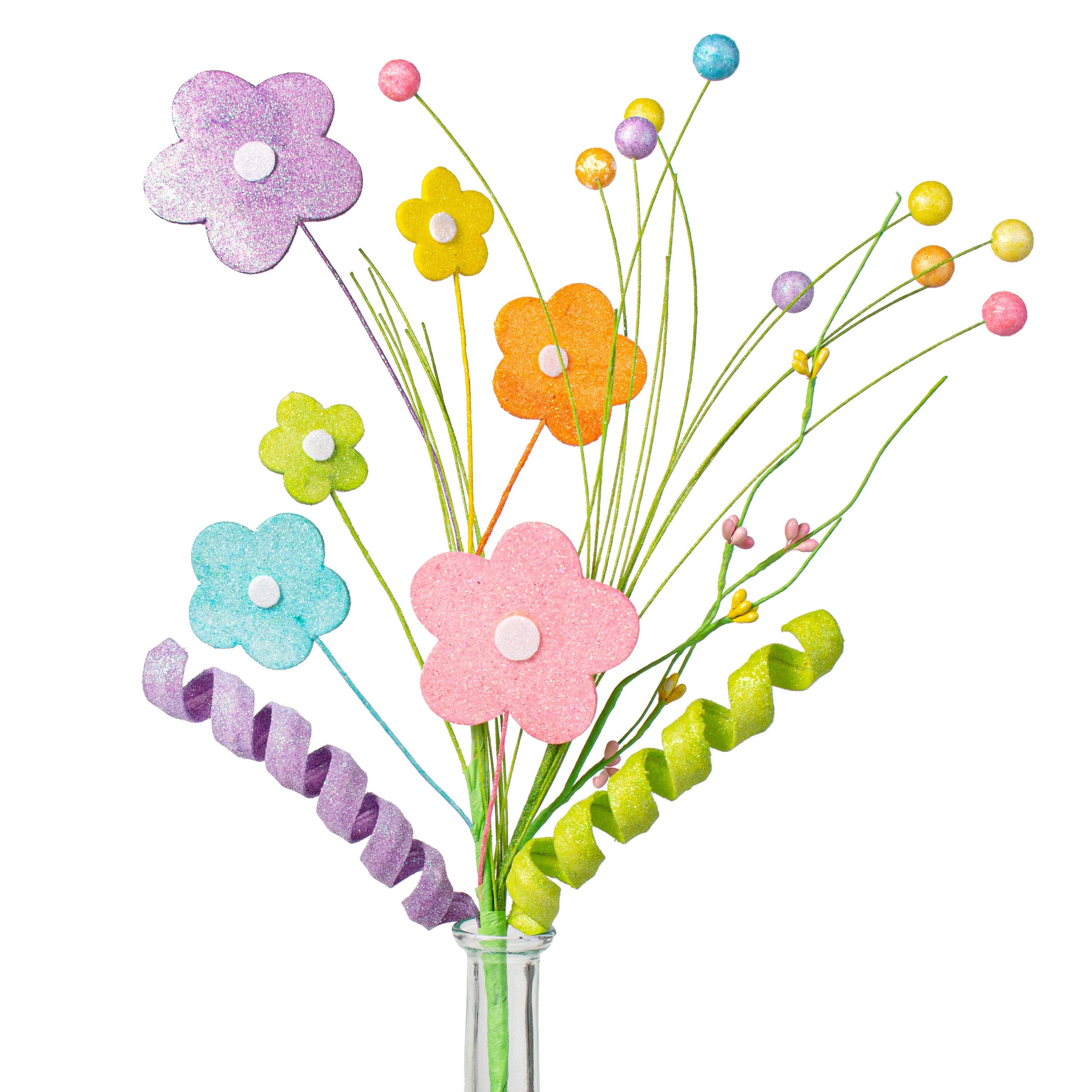 18" Spring Flower Foam Shapes Spray Item Number: 61960EAS