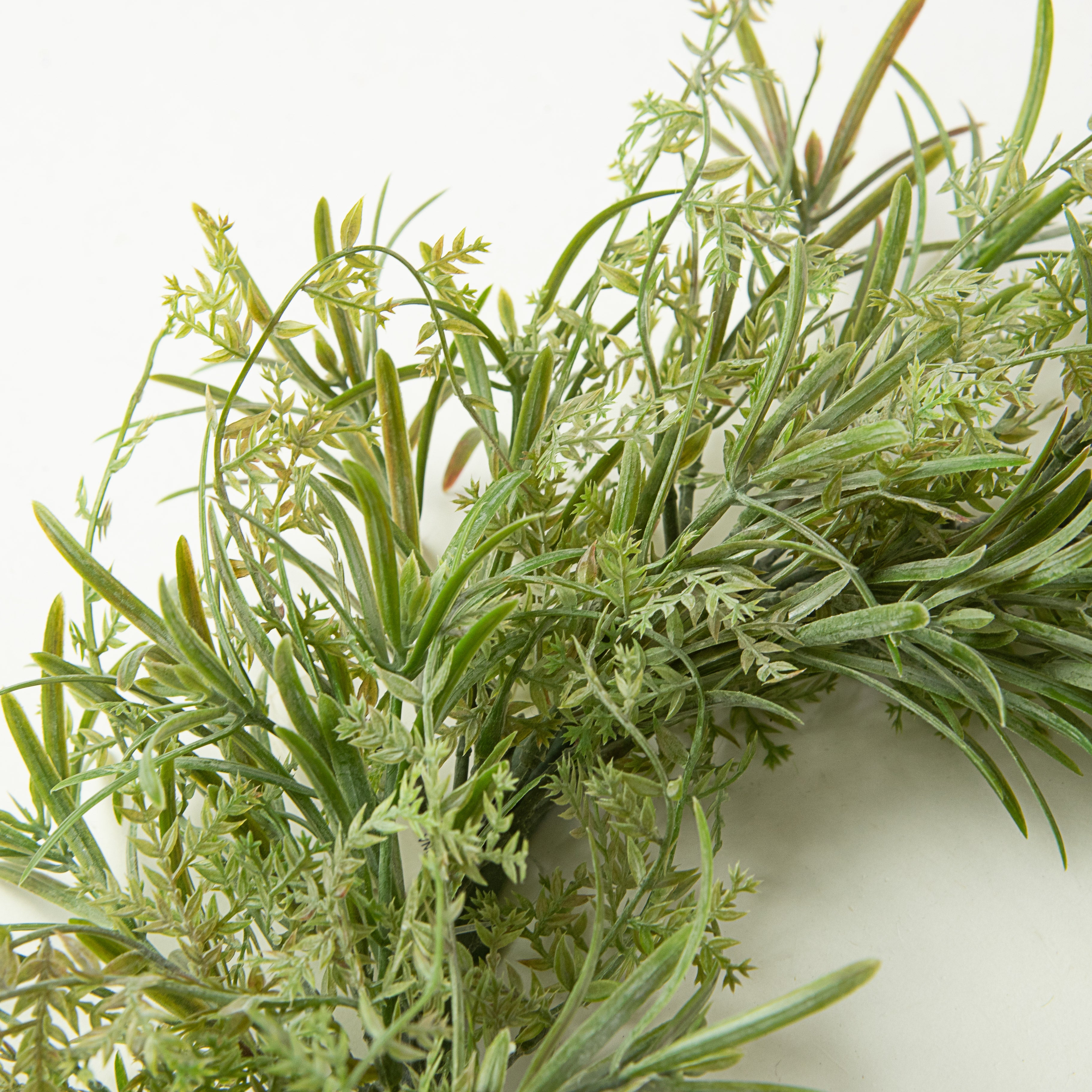 14" Spring Grass Mix Candle Ring detail photo 4
