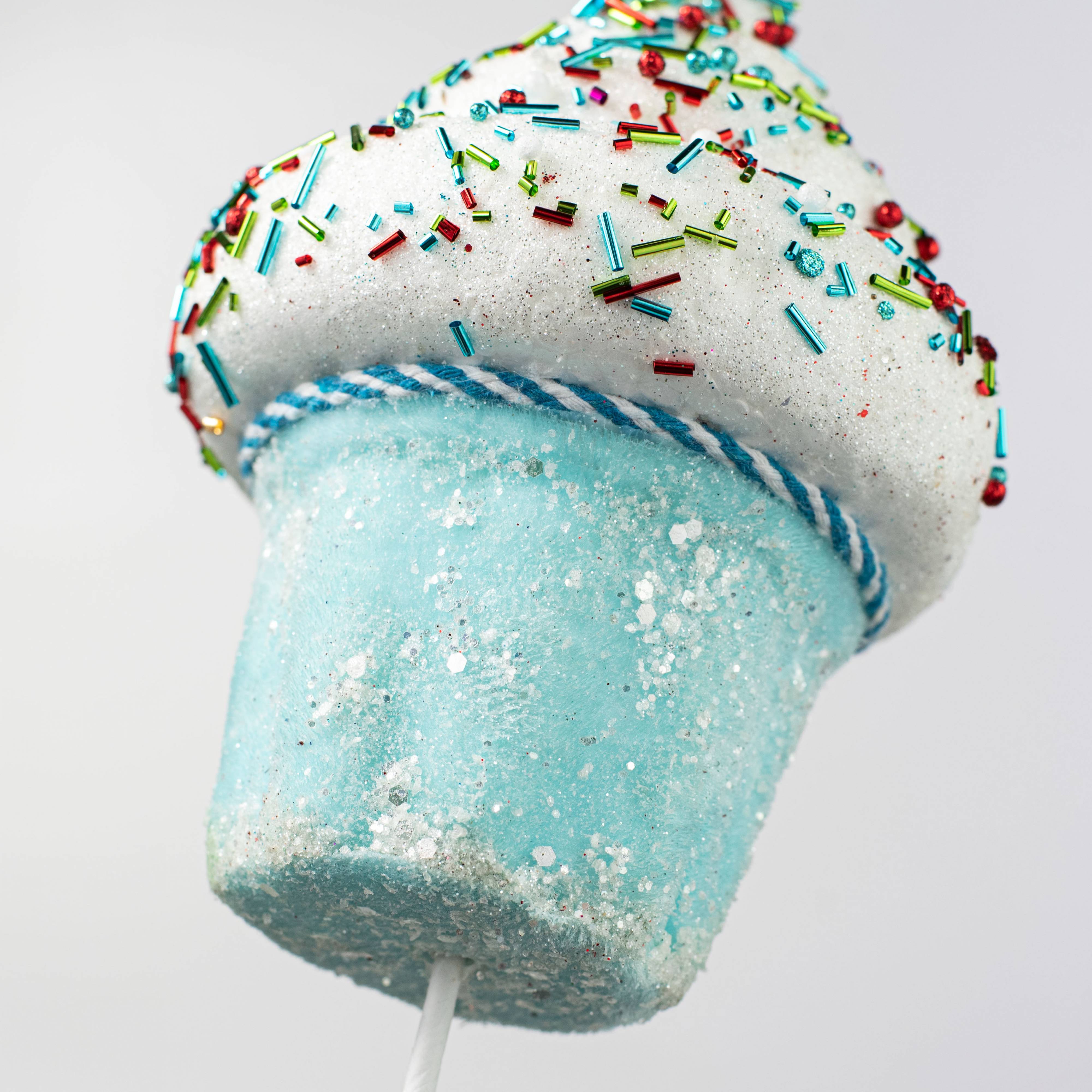 25" Sprinkle Cupcake Pick: Light Blue detail photo 4