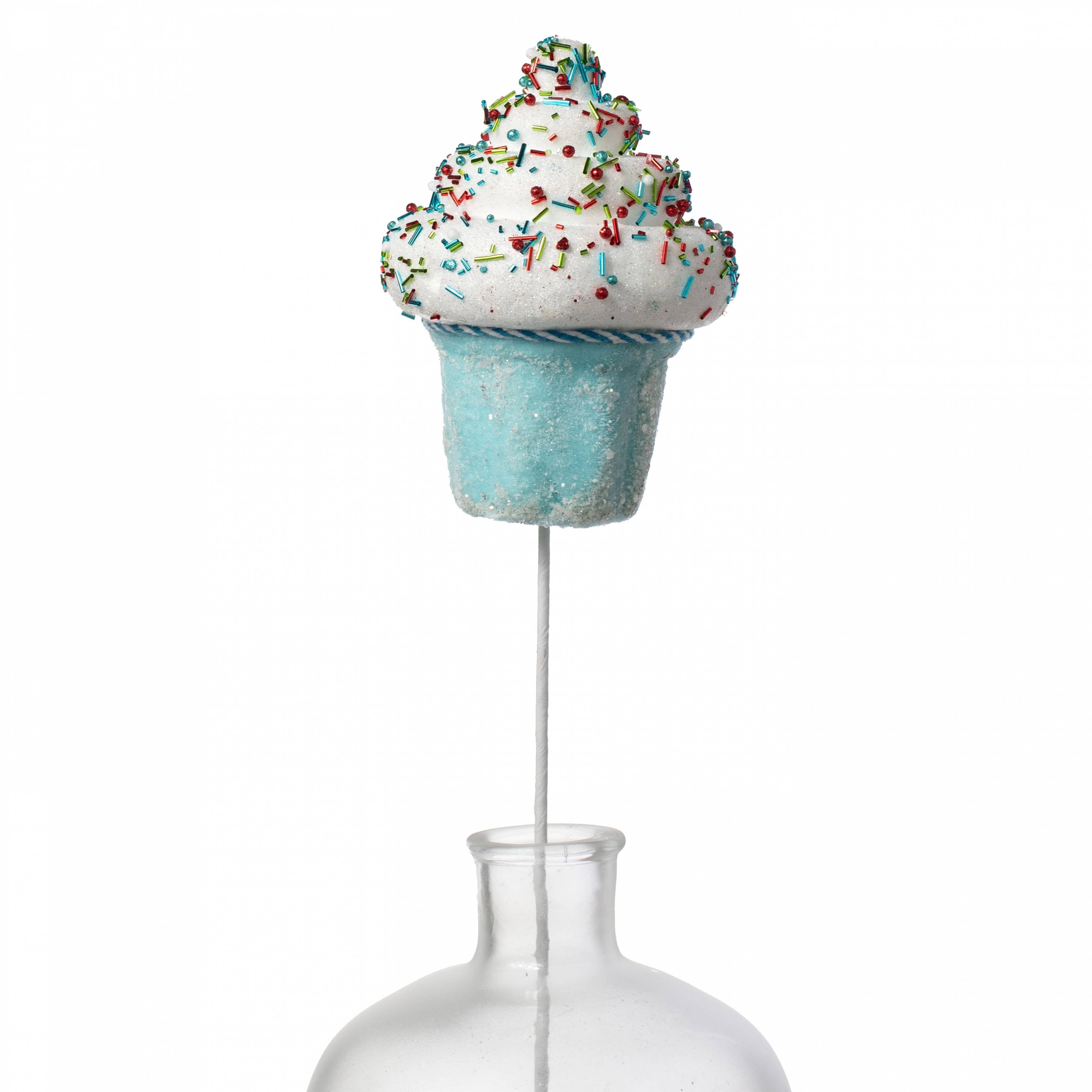 25" Sprinkle Cupcake Pick: Light Blue Item Number: 40134-BL