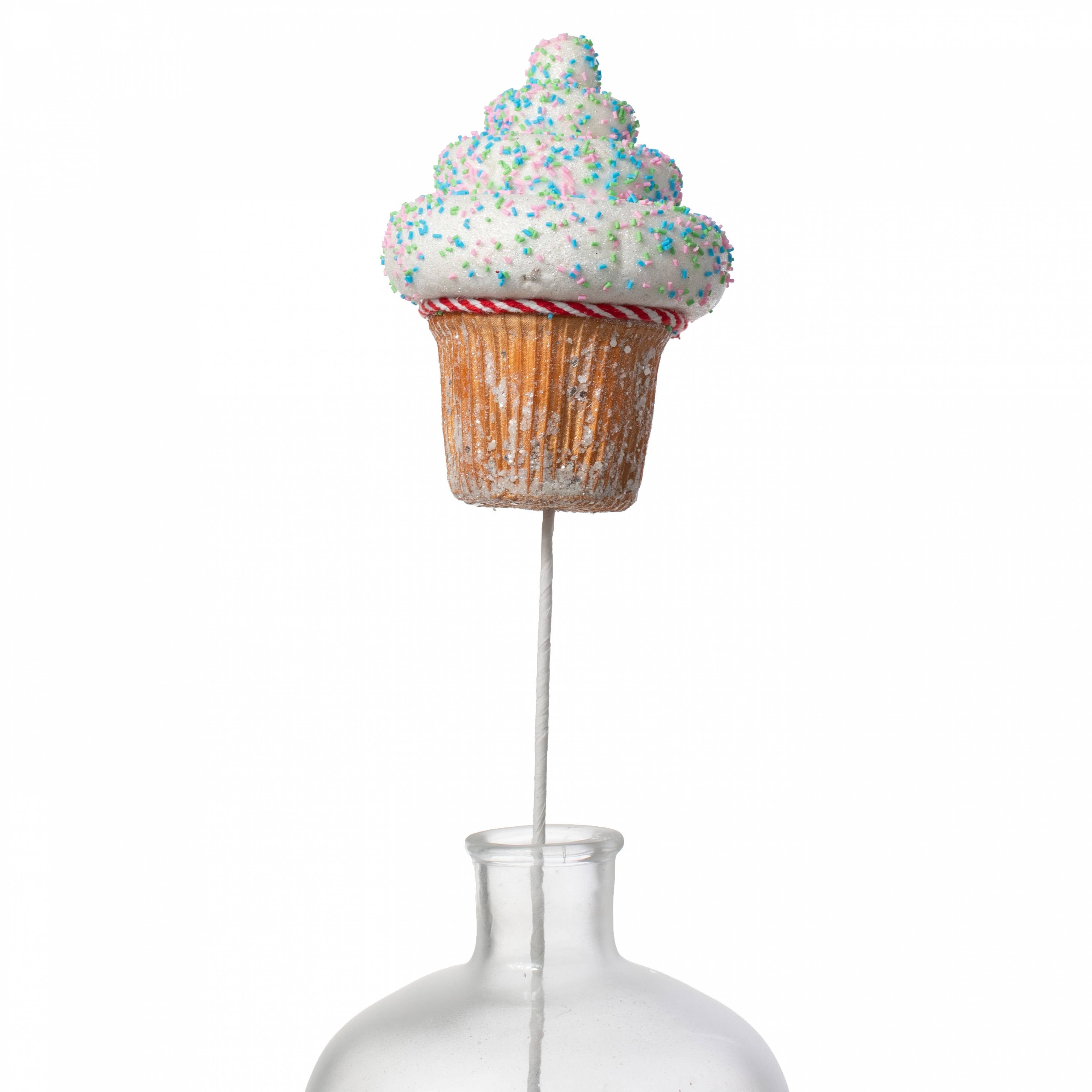 25" Sprinkle Cupcake Pick: Natural Brown Item Number: 40134-NATURE