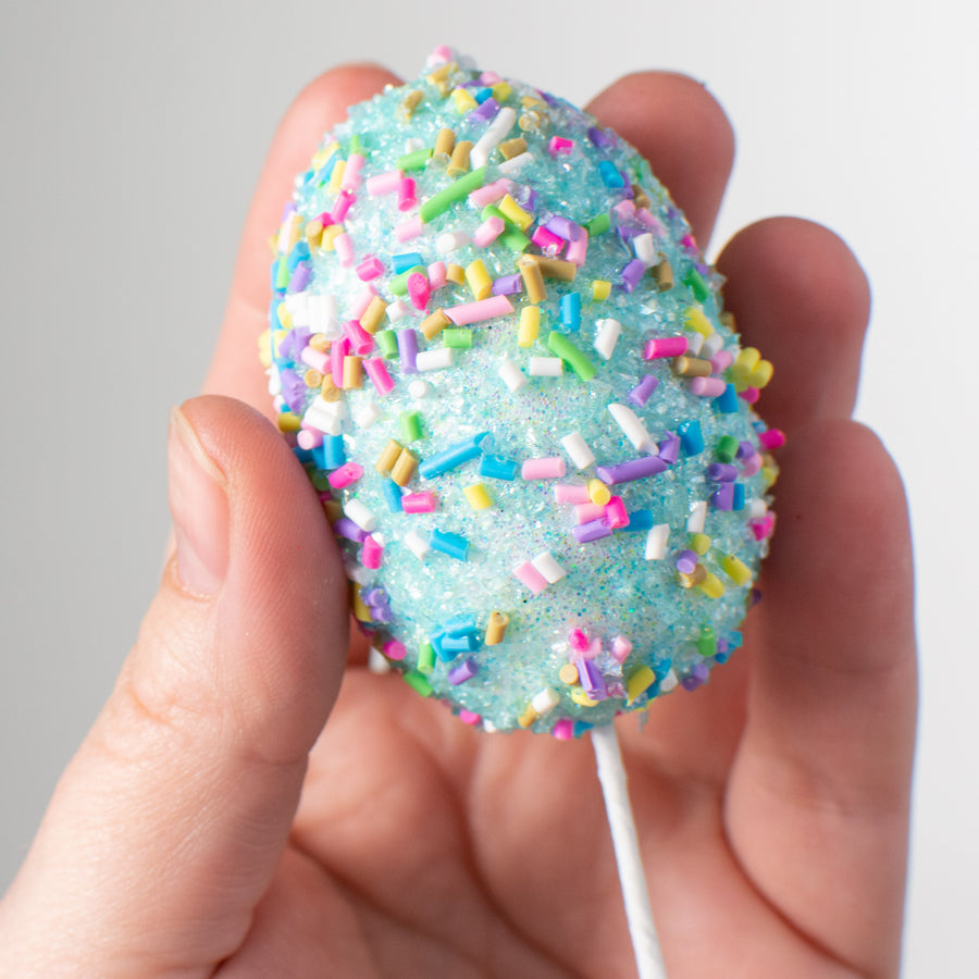 12" Sprinkle Egg Pick: Blue Lifestyle Photo