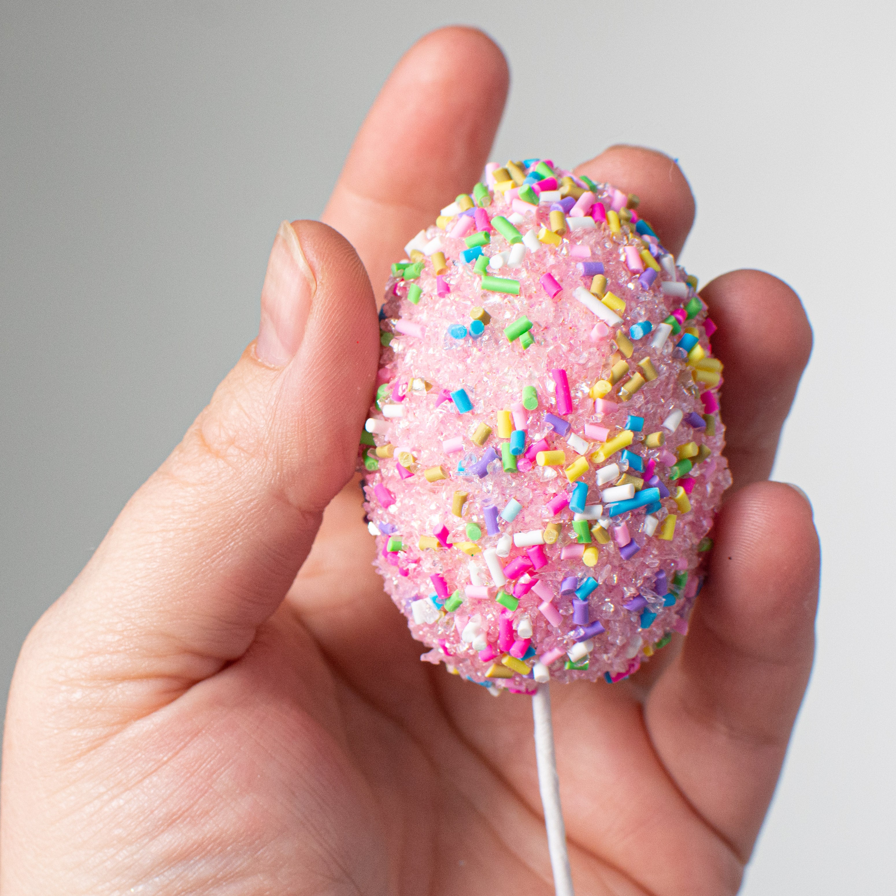 12" Sprinkle Egg Pick: Pink Lifestyle Photo