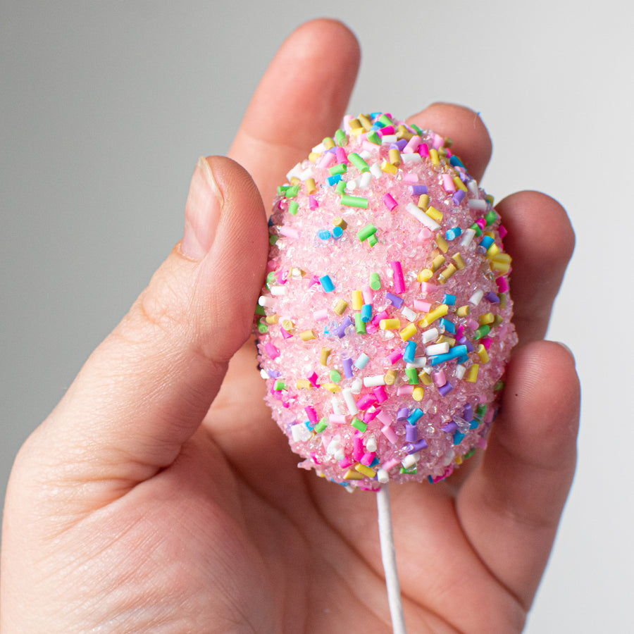 12" Sprinkle Egg Pick: Pink Lifestyle Photo