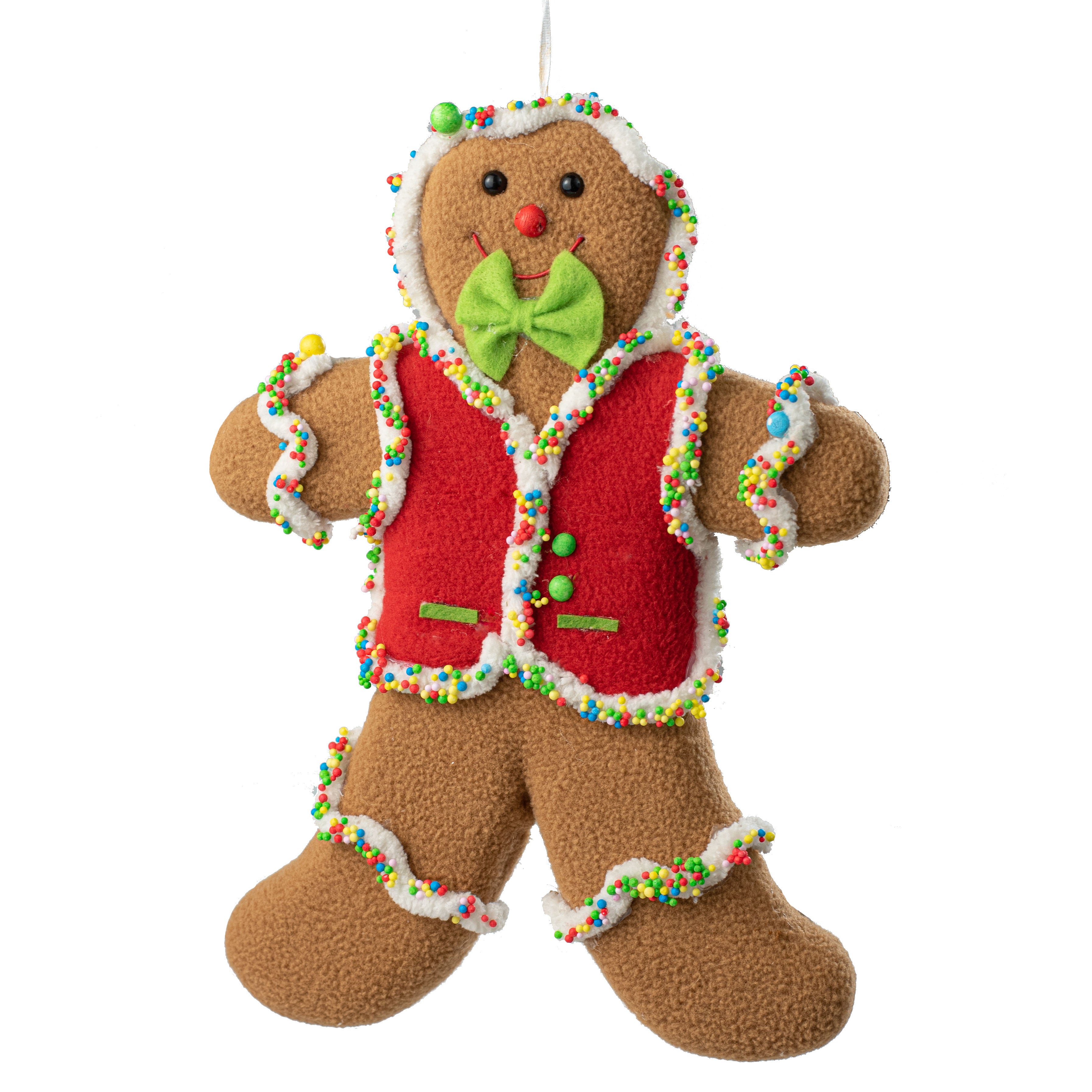 12" Sprinkle Gingerbread Ornament Item Number: 84492RD