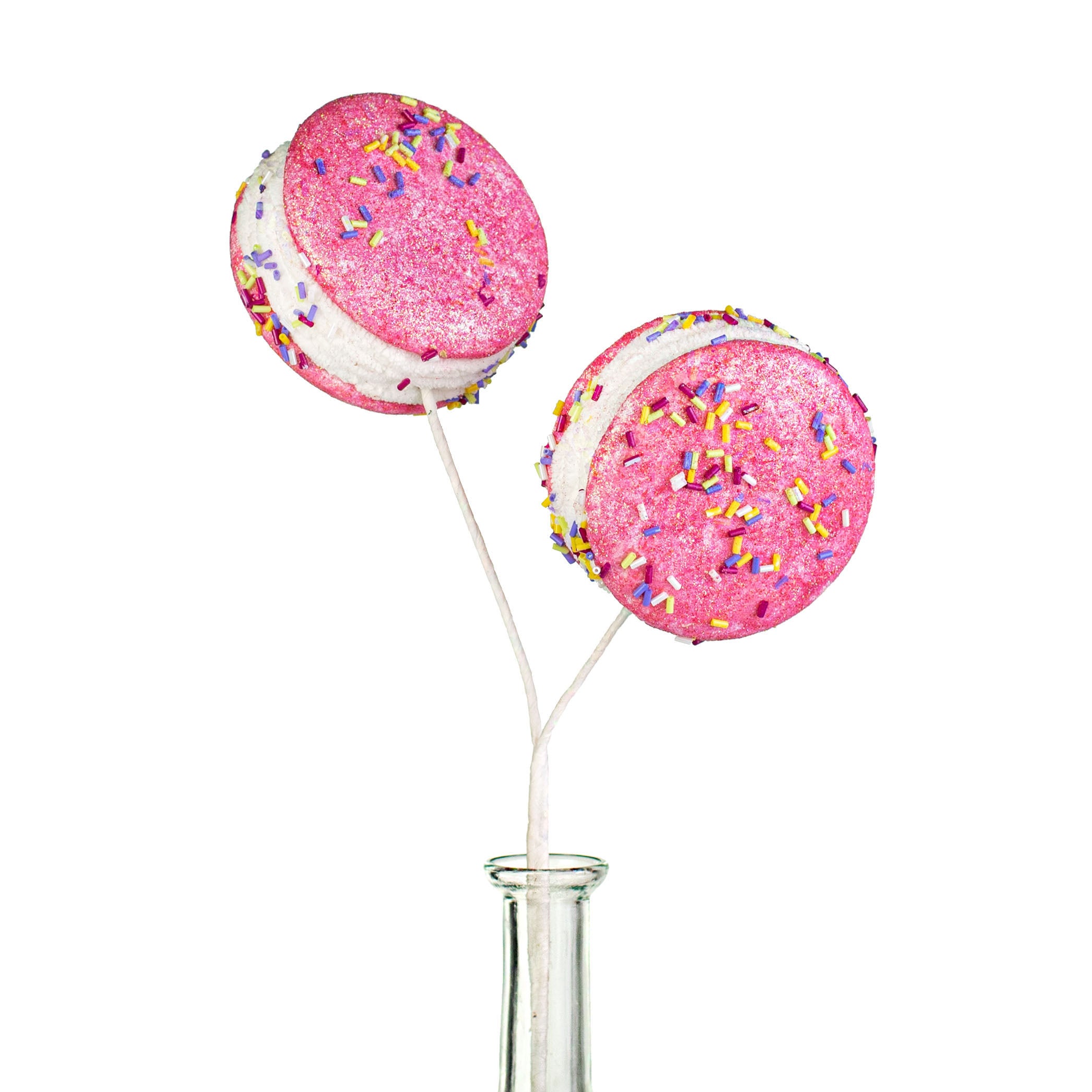 18" Sprinkle Macaron Spray: Pink Item Number: 85478PK
