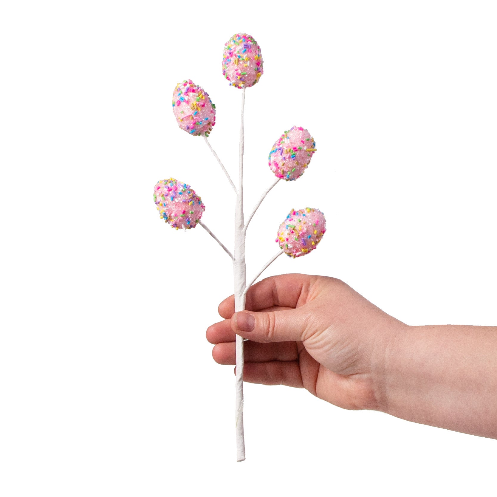 12" Sprinkle Mini Egg Spray: Pink detail photo 3