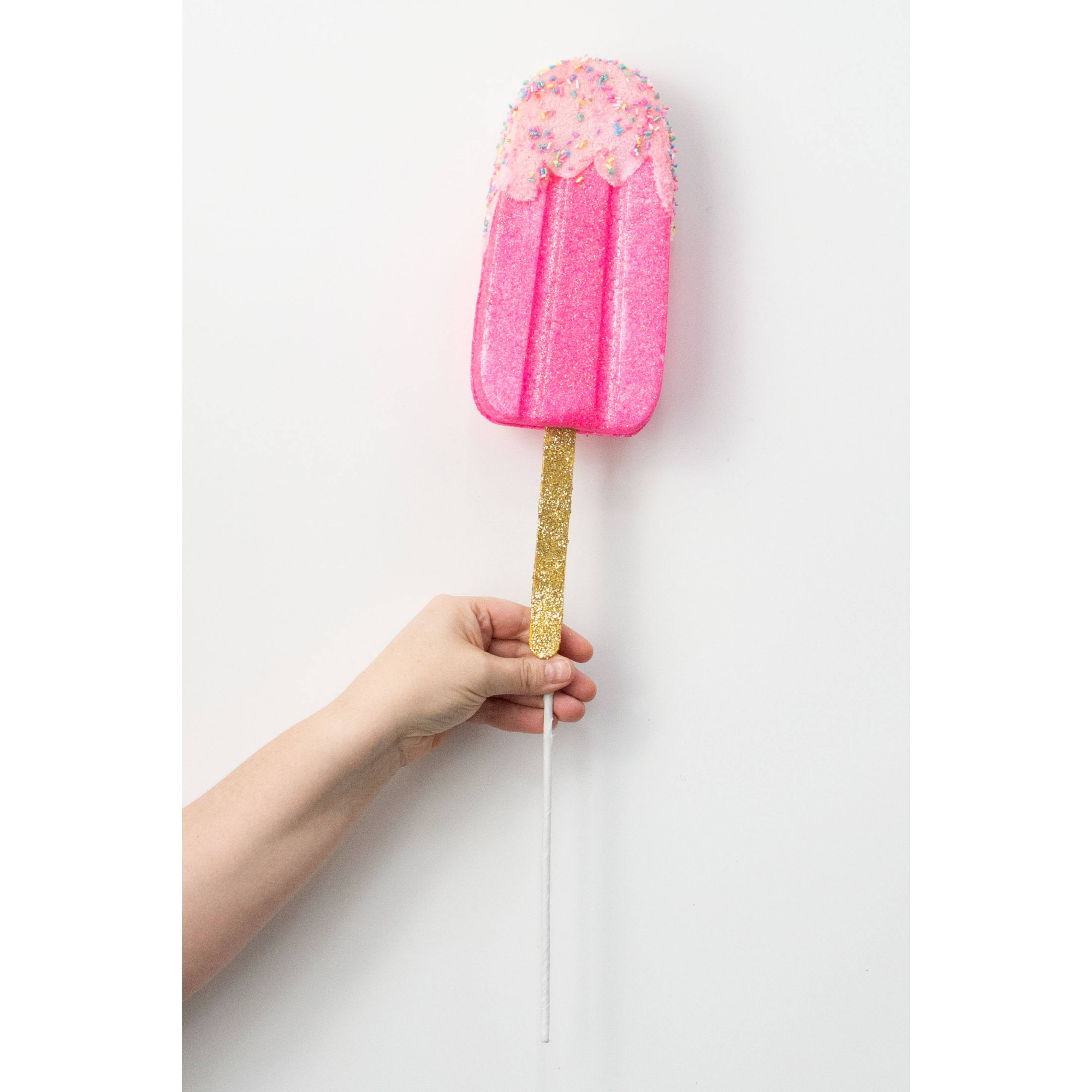 21" x 4" Sprinkle Popsicle Spray: Pink detail photo 3