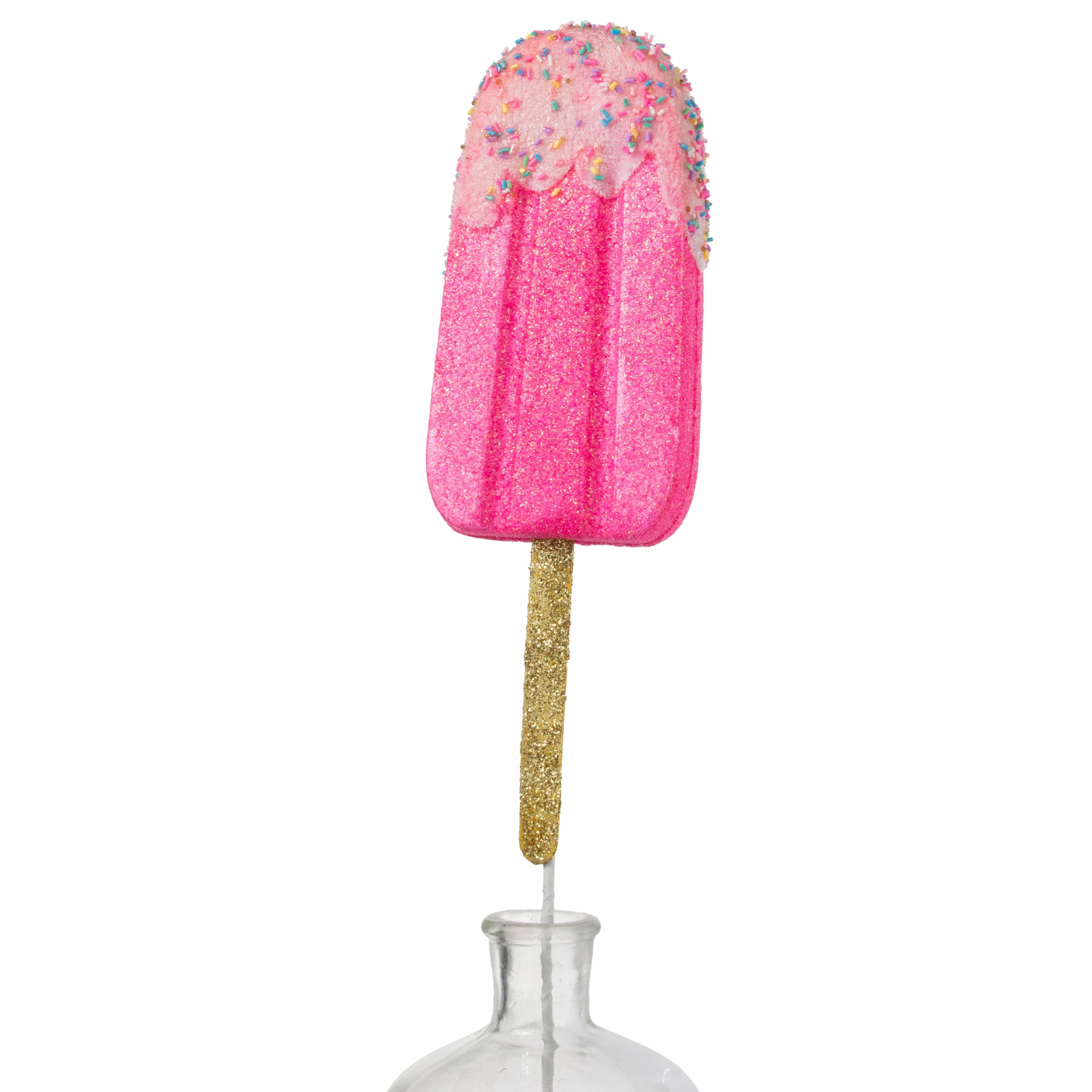 21" x 4" Sprinkle Popsicle Spray: Pink Item Number: 86105PK