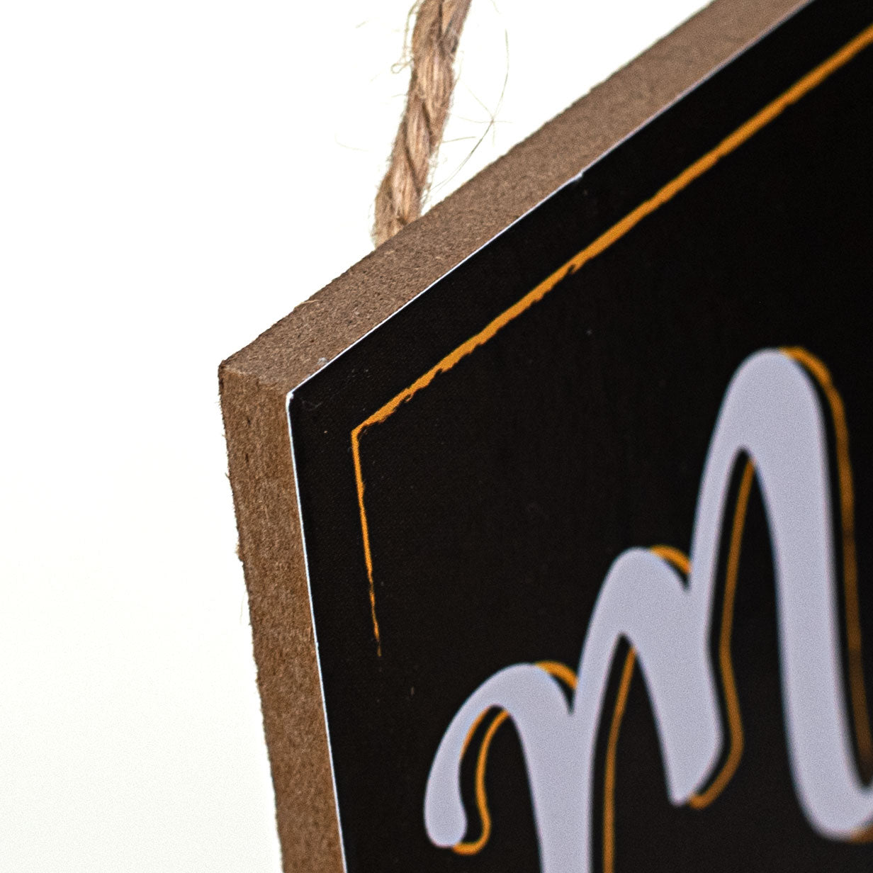 10" Square Wooden Sign: Beer Bucket List detail photo 3