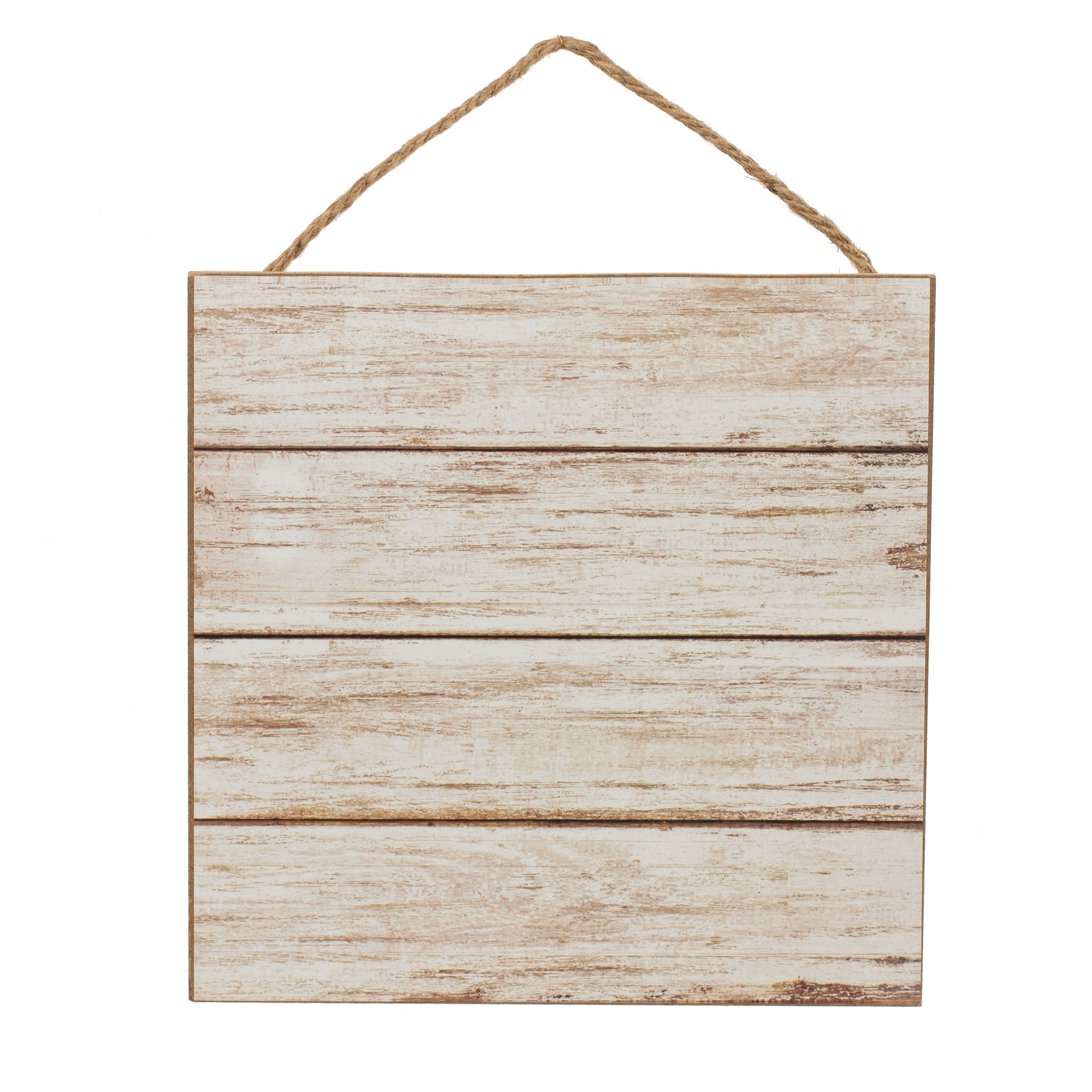 10" Square Wooden Sign: Blank Antique White Item Number: AP8541