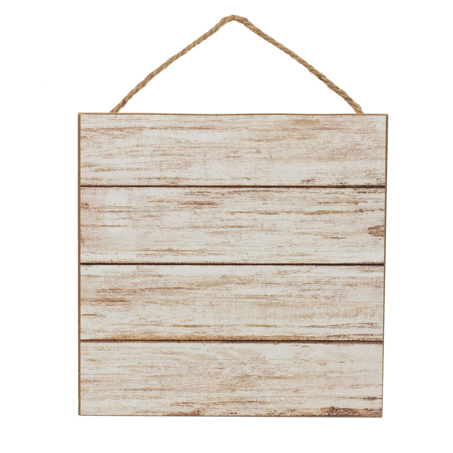 10" Square Wooden Sign: Blank Antique White Item Number: AP8541