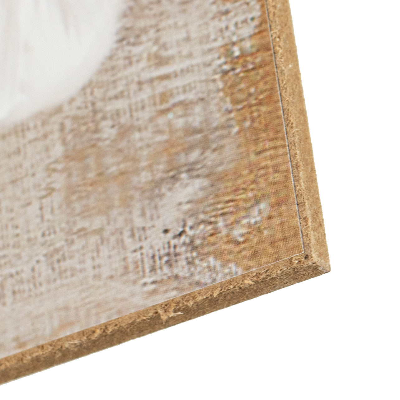 10" Square Wooden Sign: Floral Bunny detail photo 3