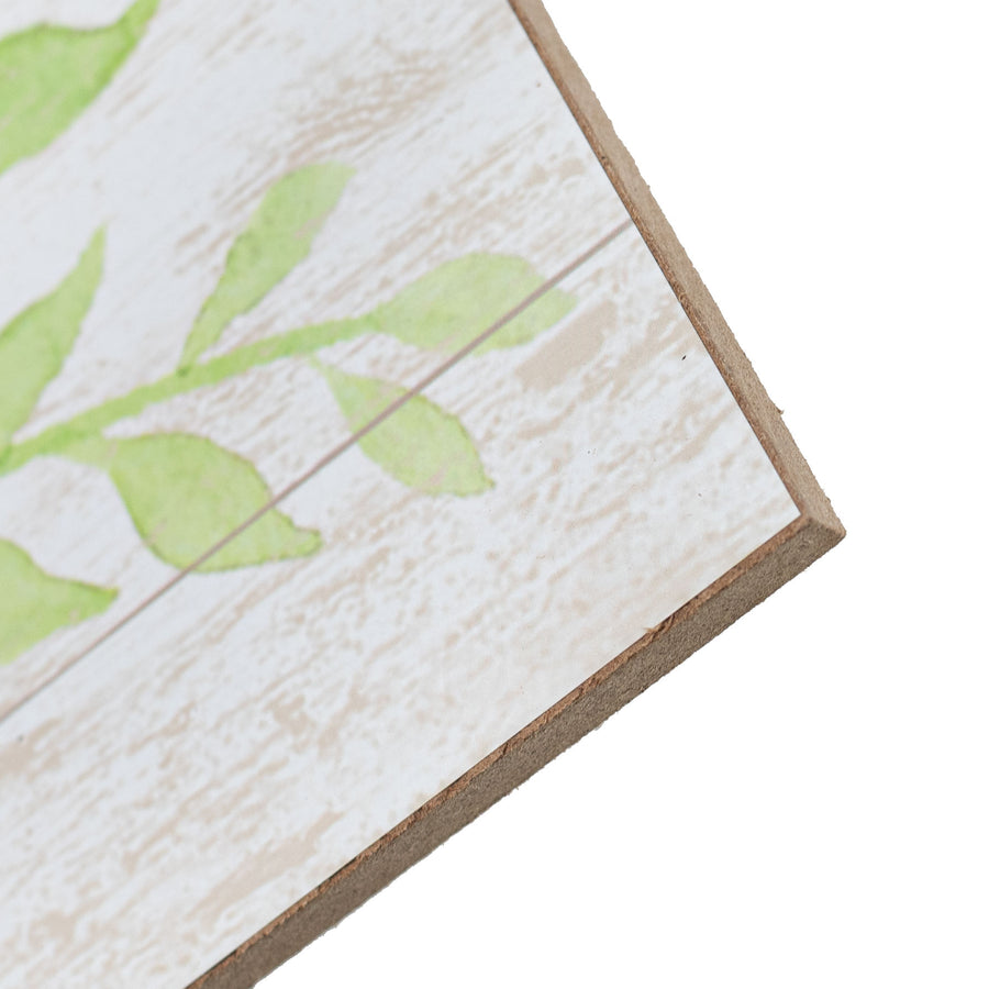 10" Square Wooden Sign: Let Love Grow detail photo 3