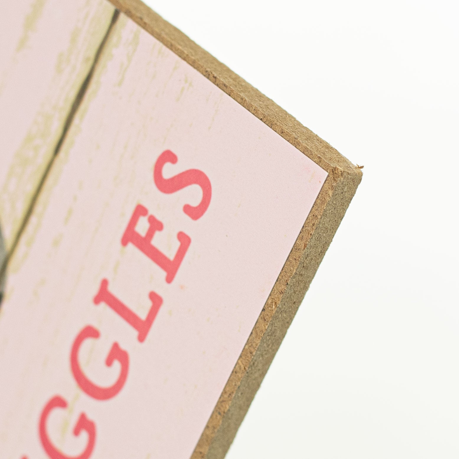 10" Square Wooden Sign: Loads of Love Truck detail photo 3