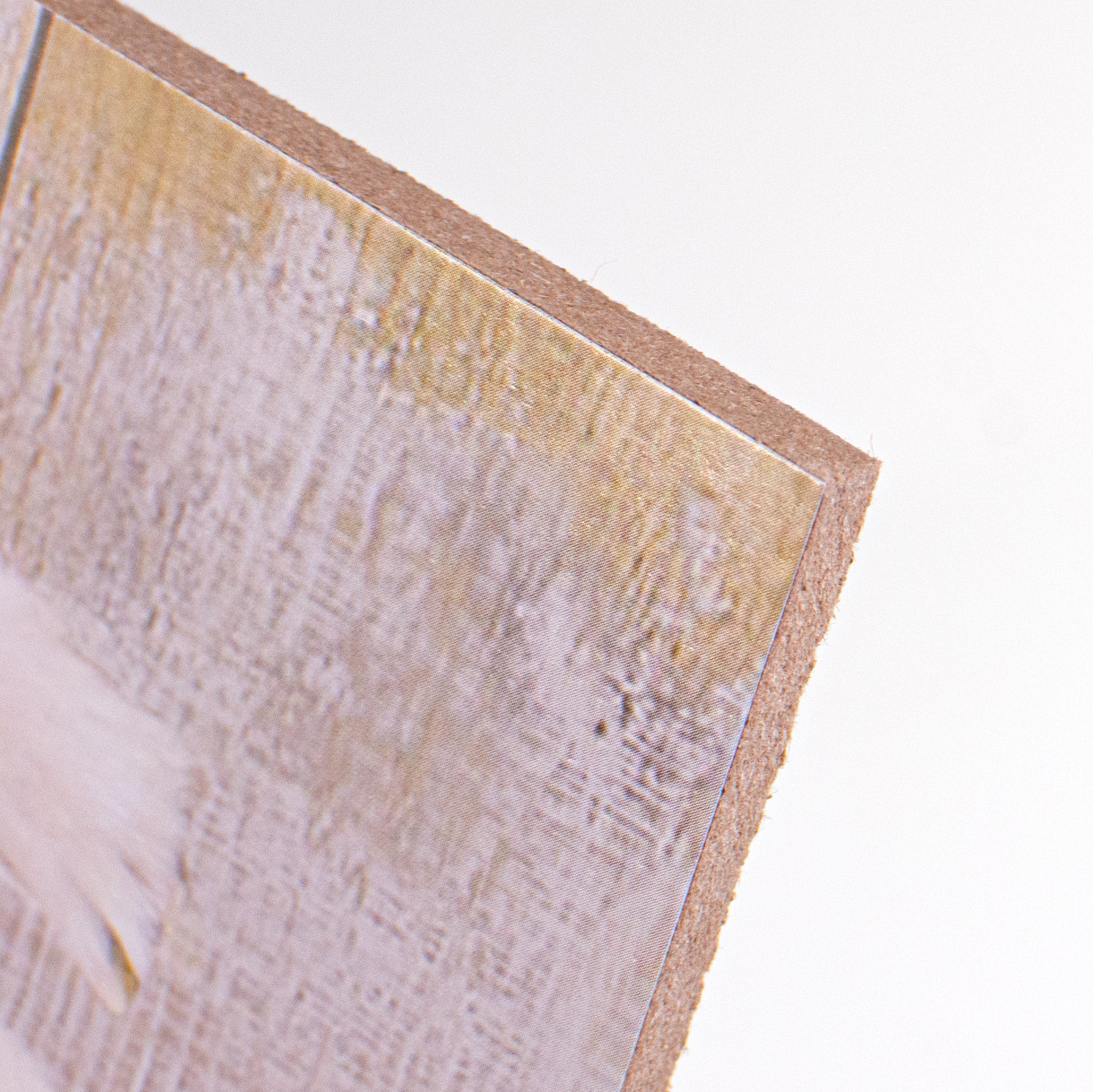 10" Square Wooden Sign: Spring Lamb With Floral Wreath detail photo 3