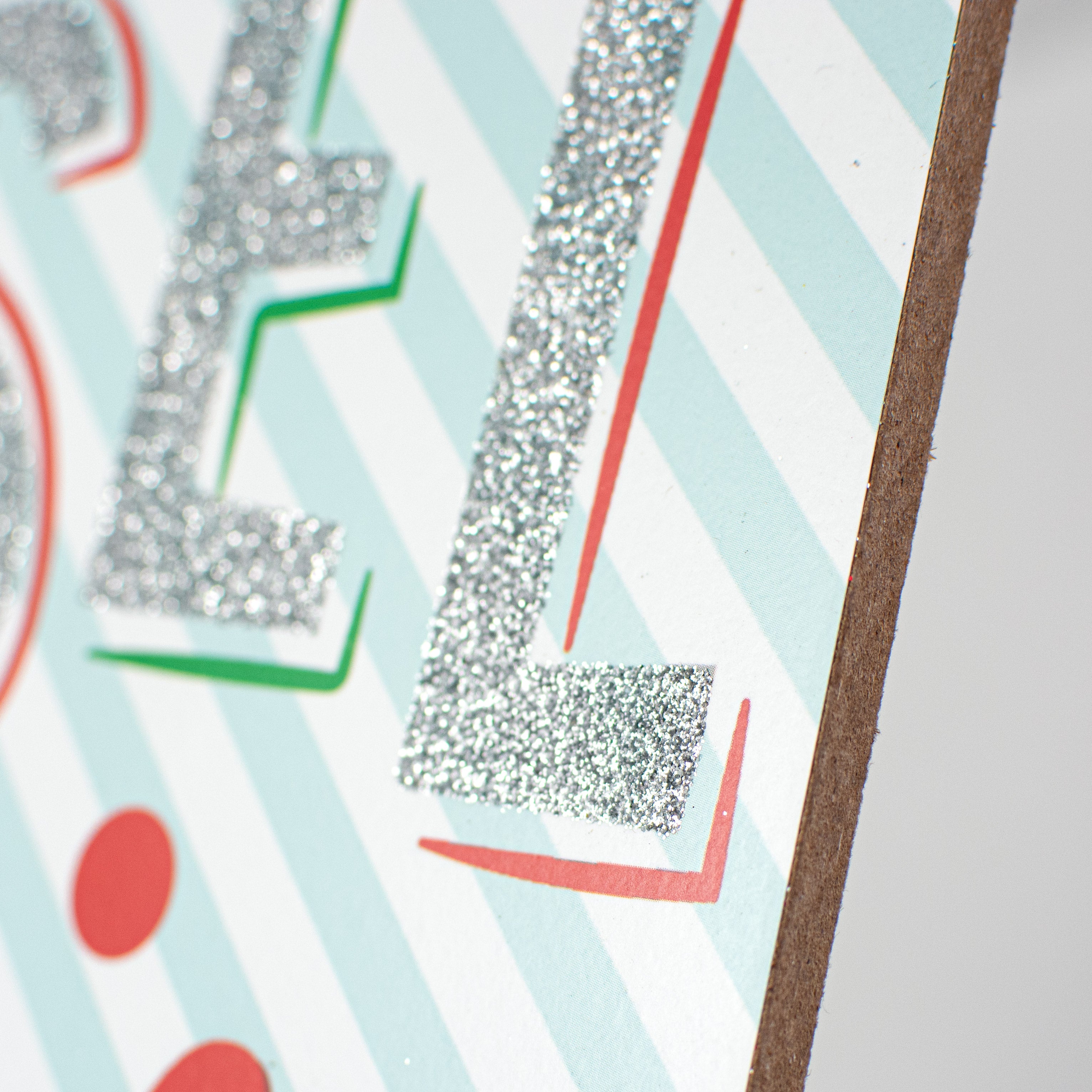 10" Square Wooden Sign: Tinsel In A Tangle detail photo 3