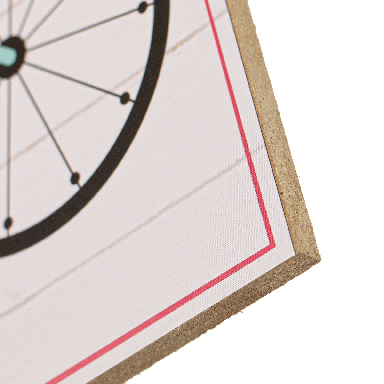 10" Square Wooden Sign: Welcome Bicycle Blooms detail photo 3