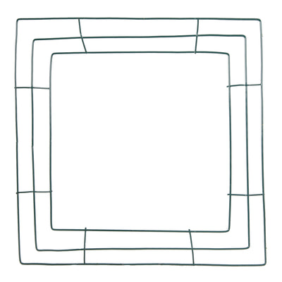 14" Square Wreath Form: 3 Wire Item Number: 36014