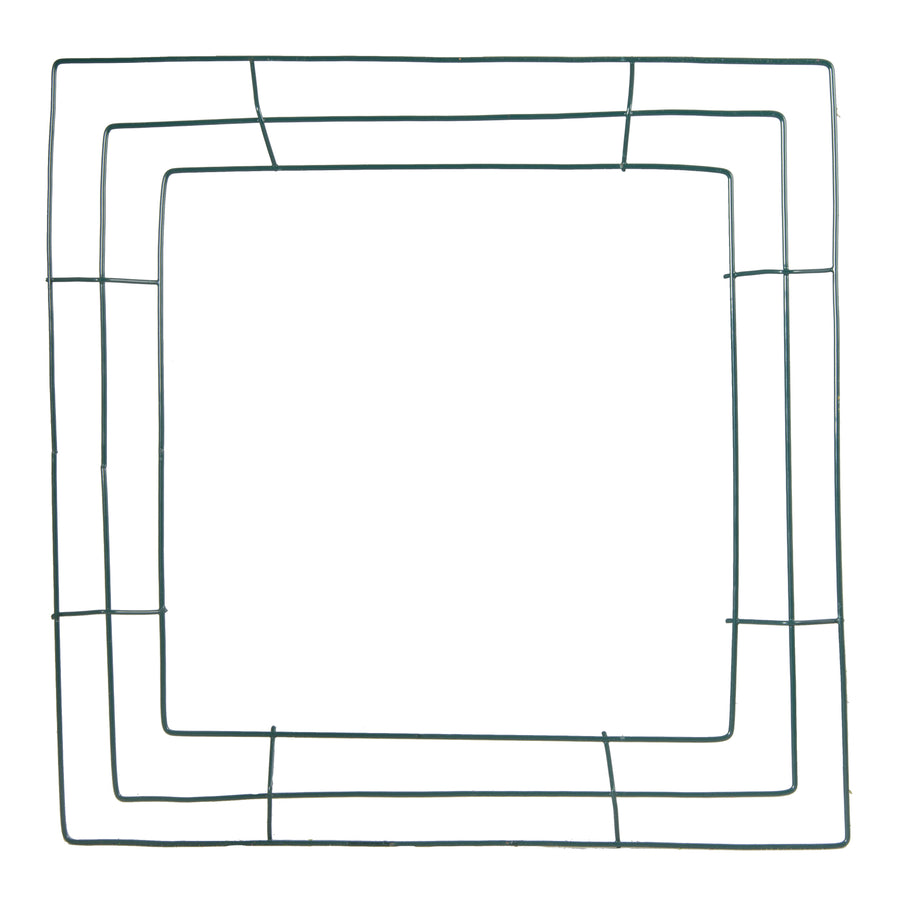 14" Square Wreath Form: 3 Wire Item Number: 36014