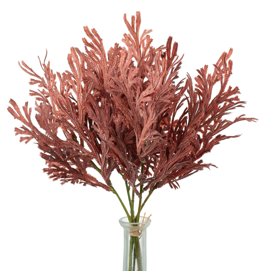 15" Staghorn Leaf Bundle: Maroon Burgundy Ombré Item Number: 2751115MB