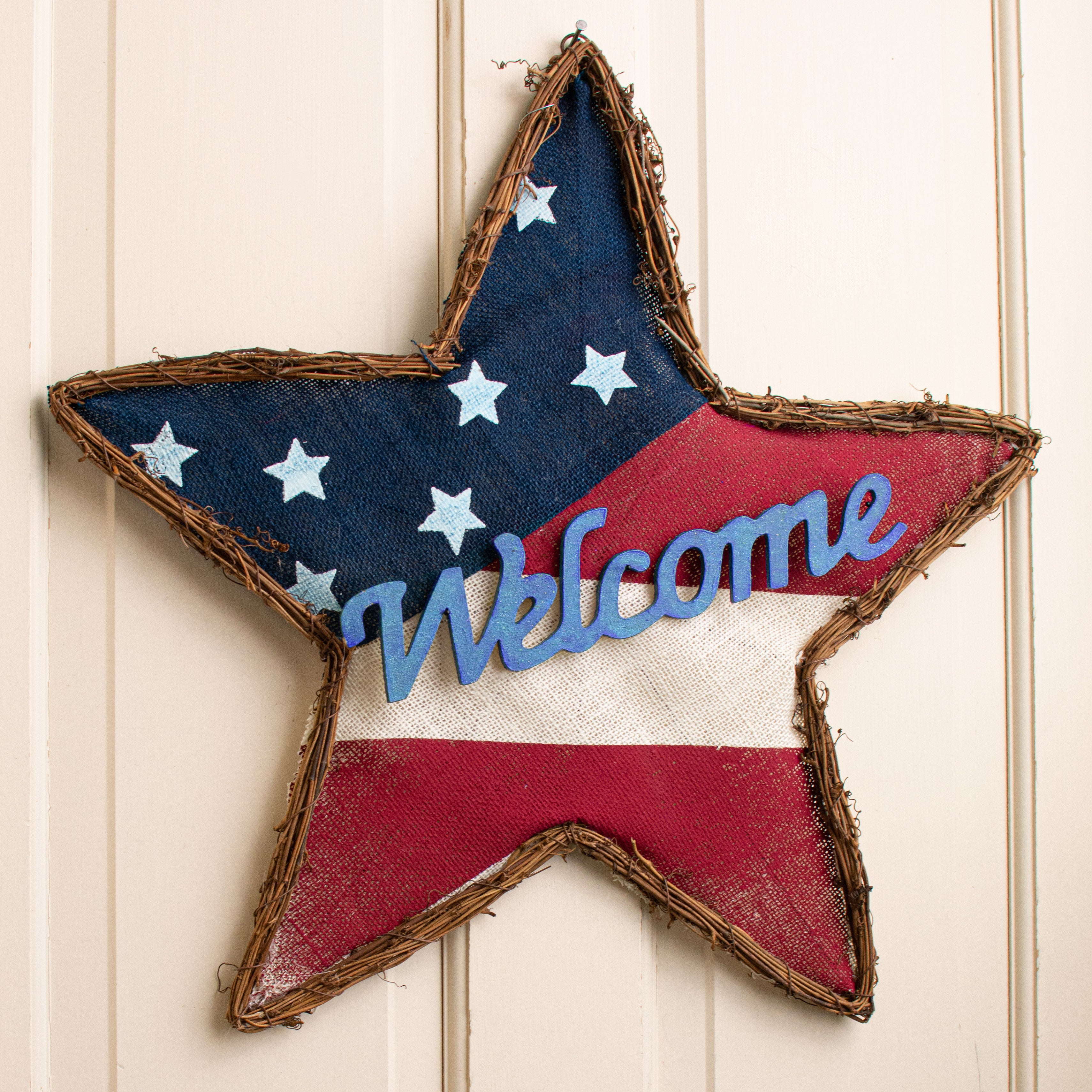 21" Star Grapevine Hanger: RWB Lifestyle Photo