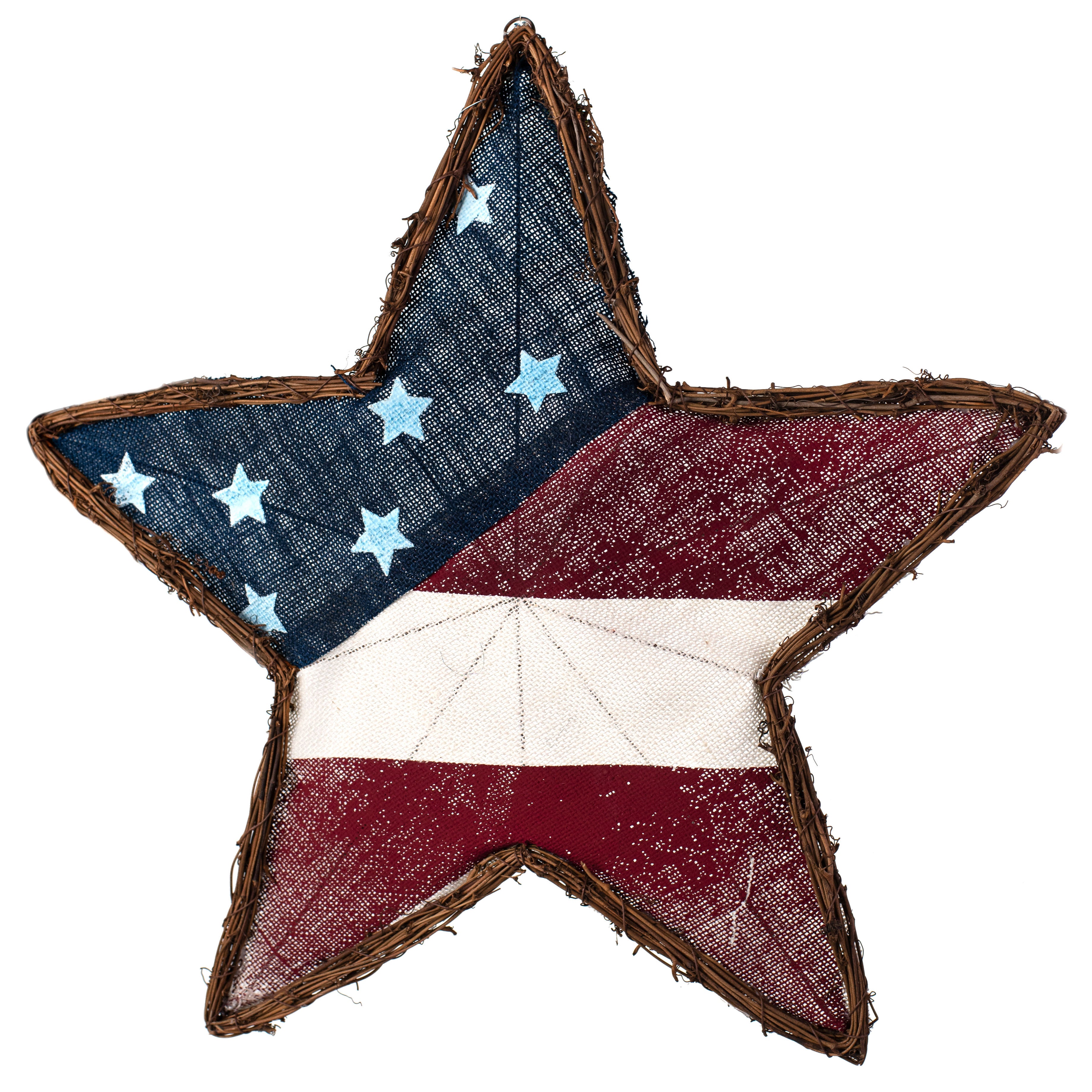 21" Star Grapevine Hanger: RWB Item Number: 74194RWB