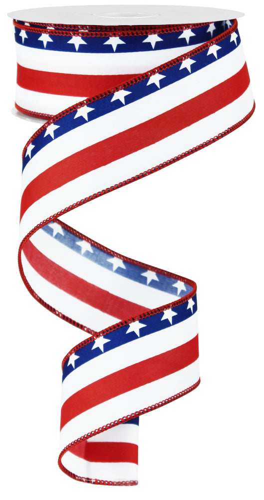 1.5" Stars and Stripes Ribbon (10 Yards) detail photo 3