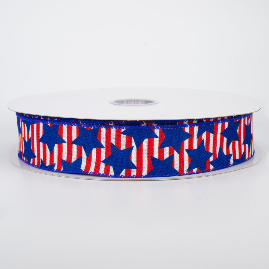 1.5" Stars On Stripes Ribbon (50 Yards)
