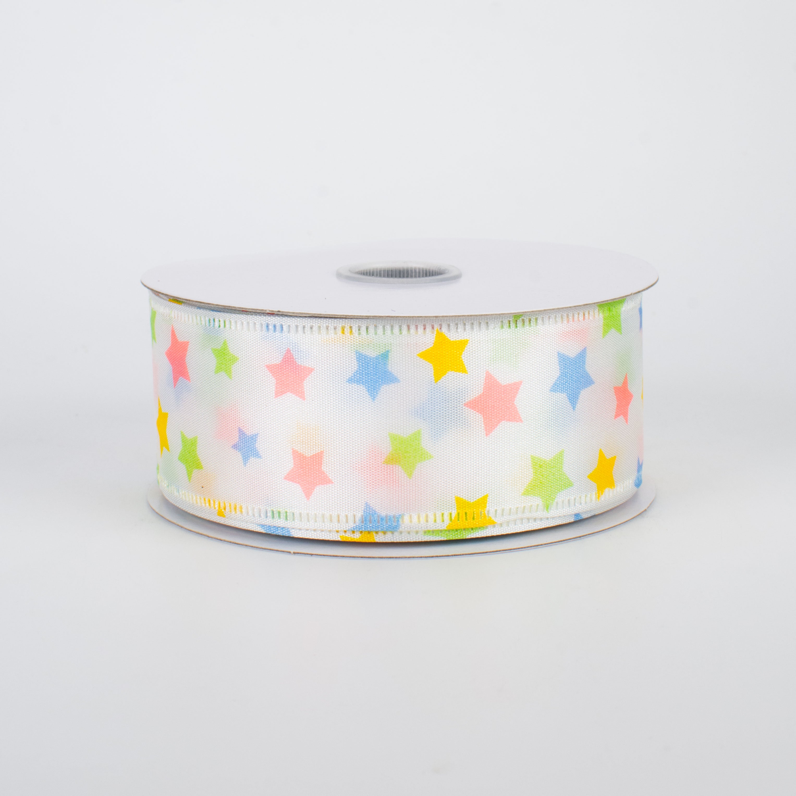 1.5" Stars Ribbon: Pastels (10 Yards)