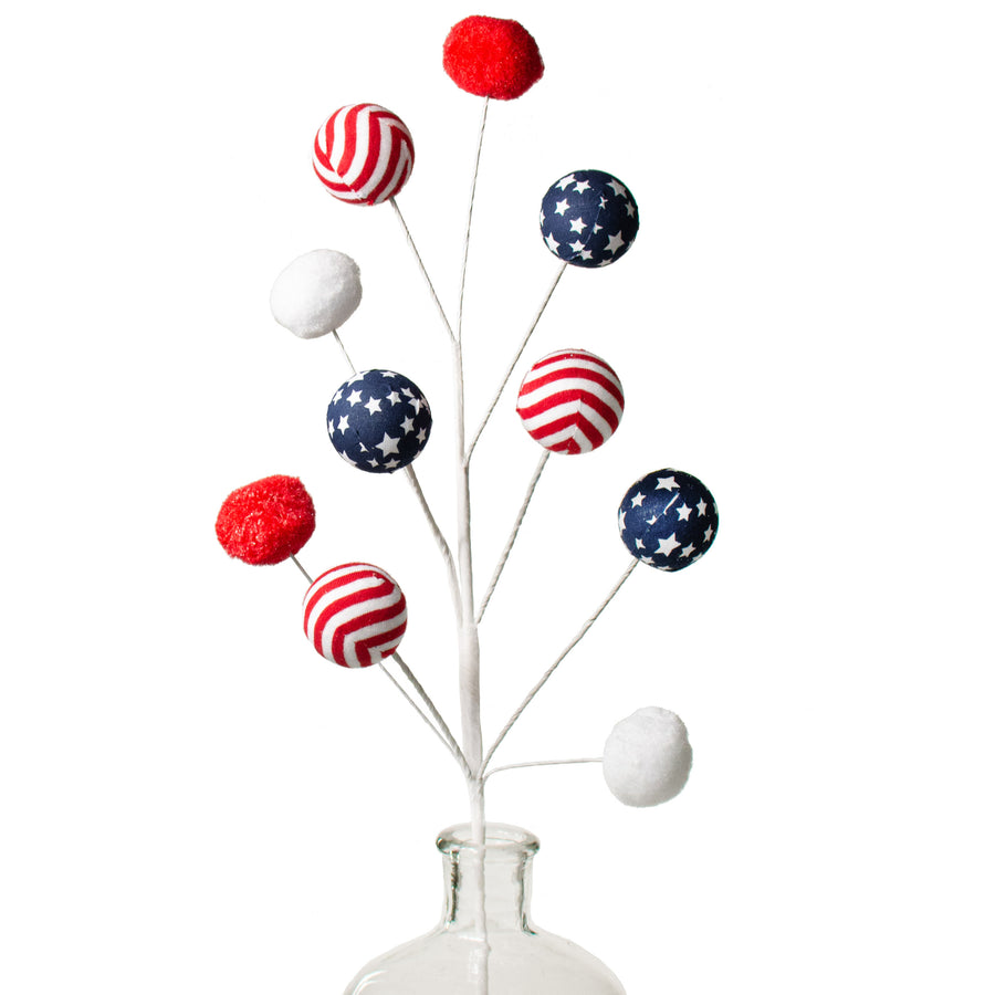 26" Stars & Stripe Ball Spray: RWB Item Number: 74203RWB