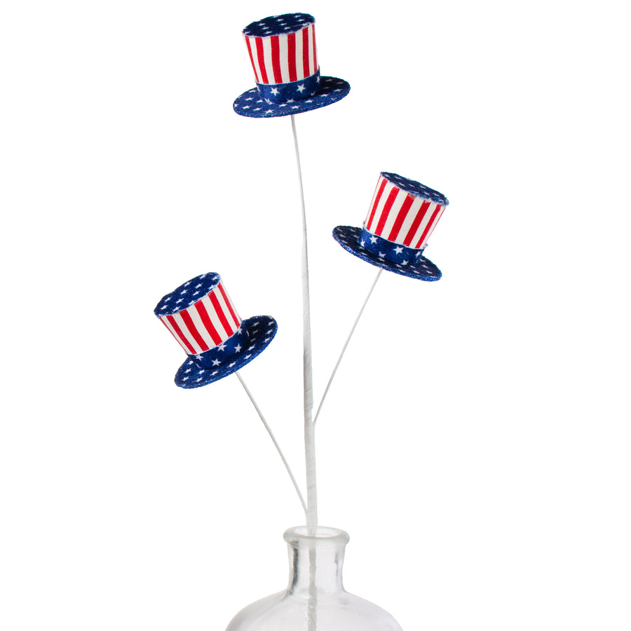 26" Stars & Stripes Patriotic Top Hat Spray Item Number: HJ1080