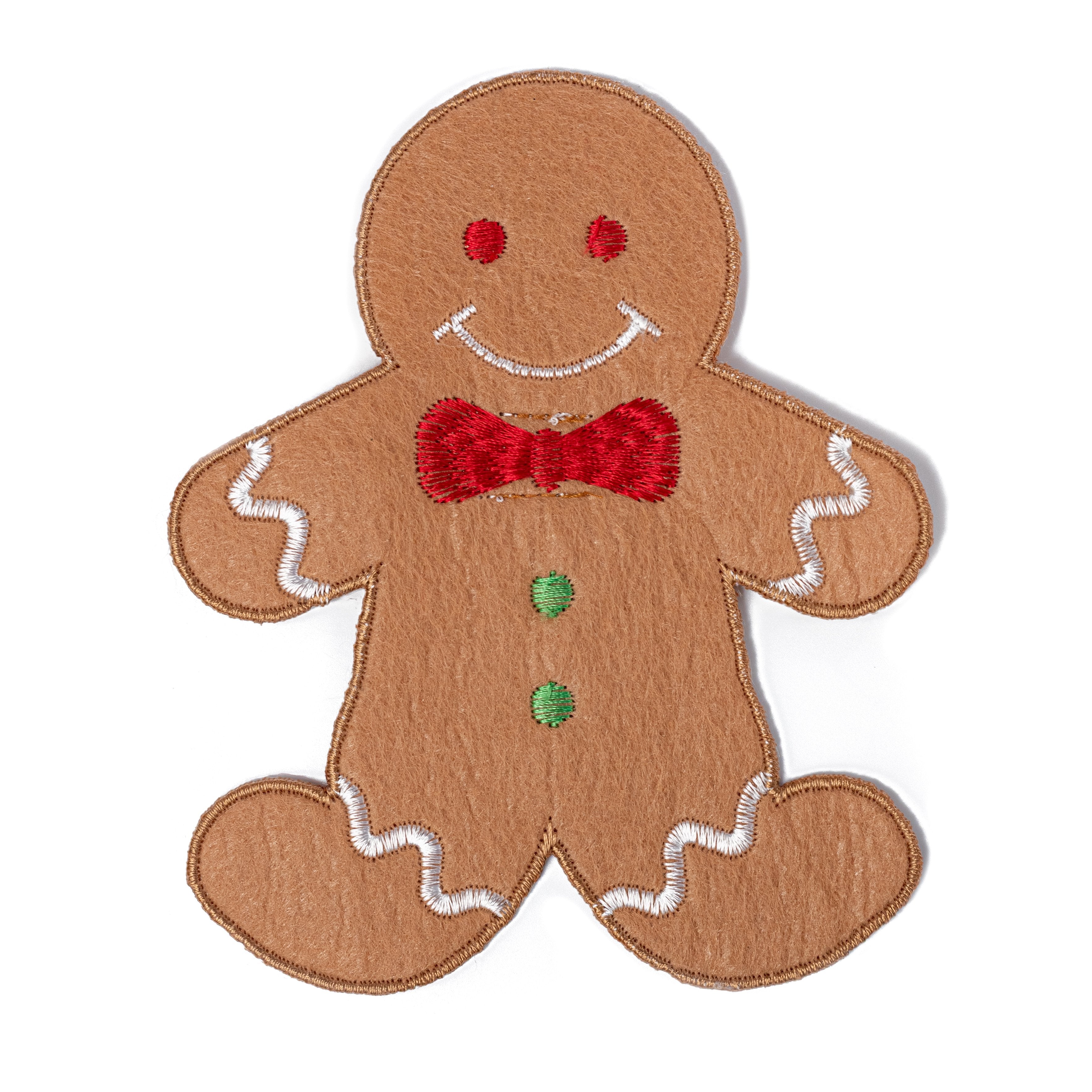 [D Stevens] 5.5" Felt Embroidered Gingerbread Clip Item Number: 18-4759