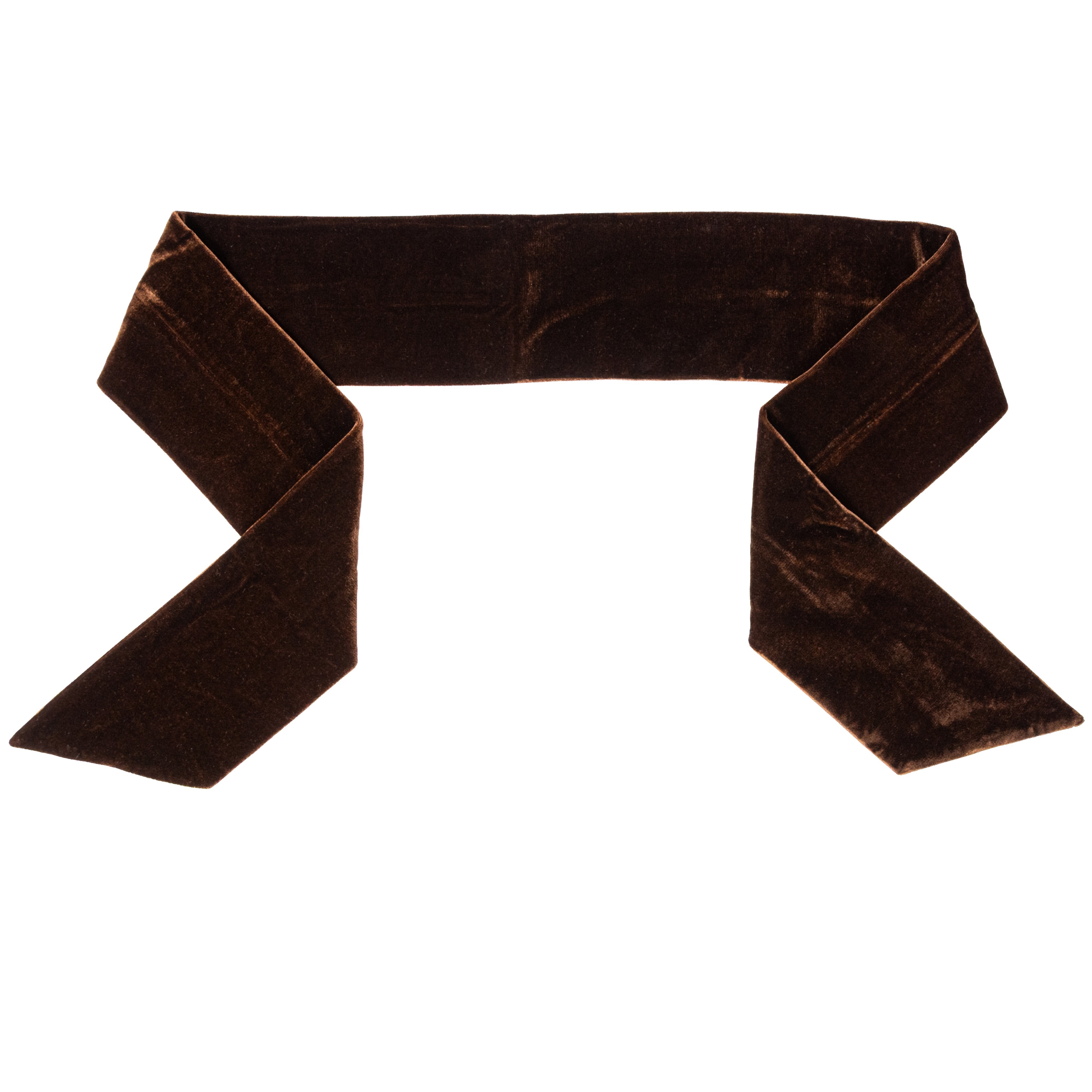 [D Stevens] 4" x 56" Velvet Wreath Sash: Dark Brown Item Number: 18-4971