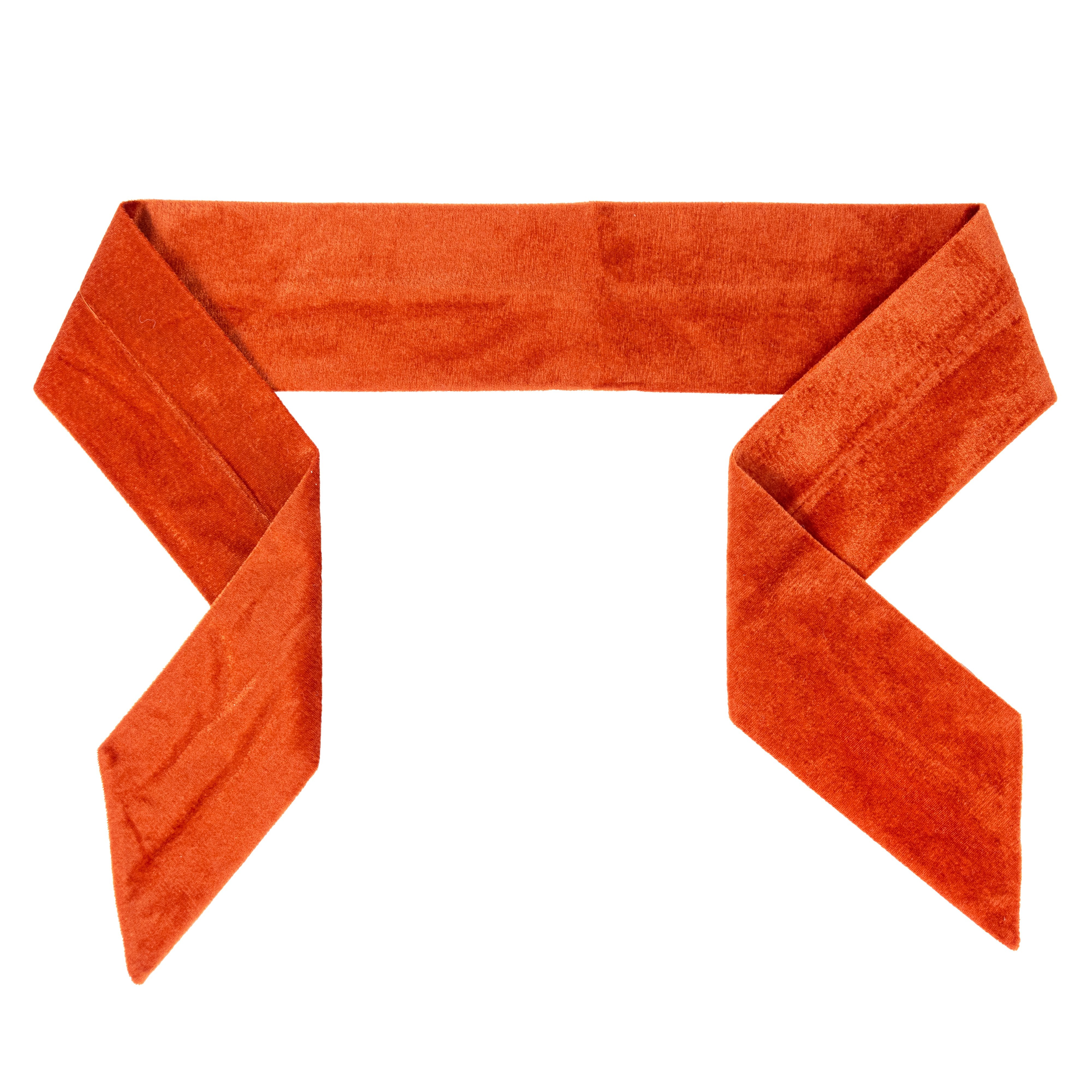 [D Stevens] 4" x 56" Velvet Wreath Sash: Persimmon Orange Item Number: 18-4970