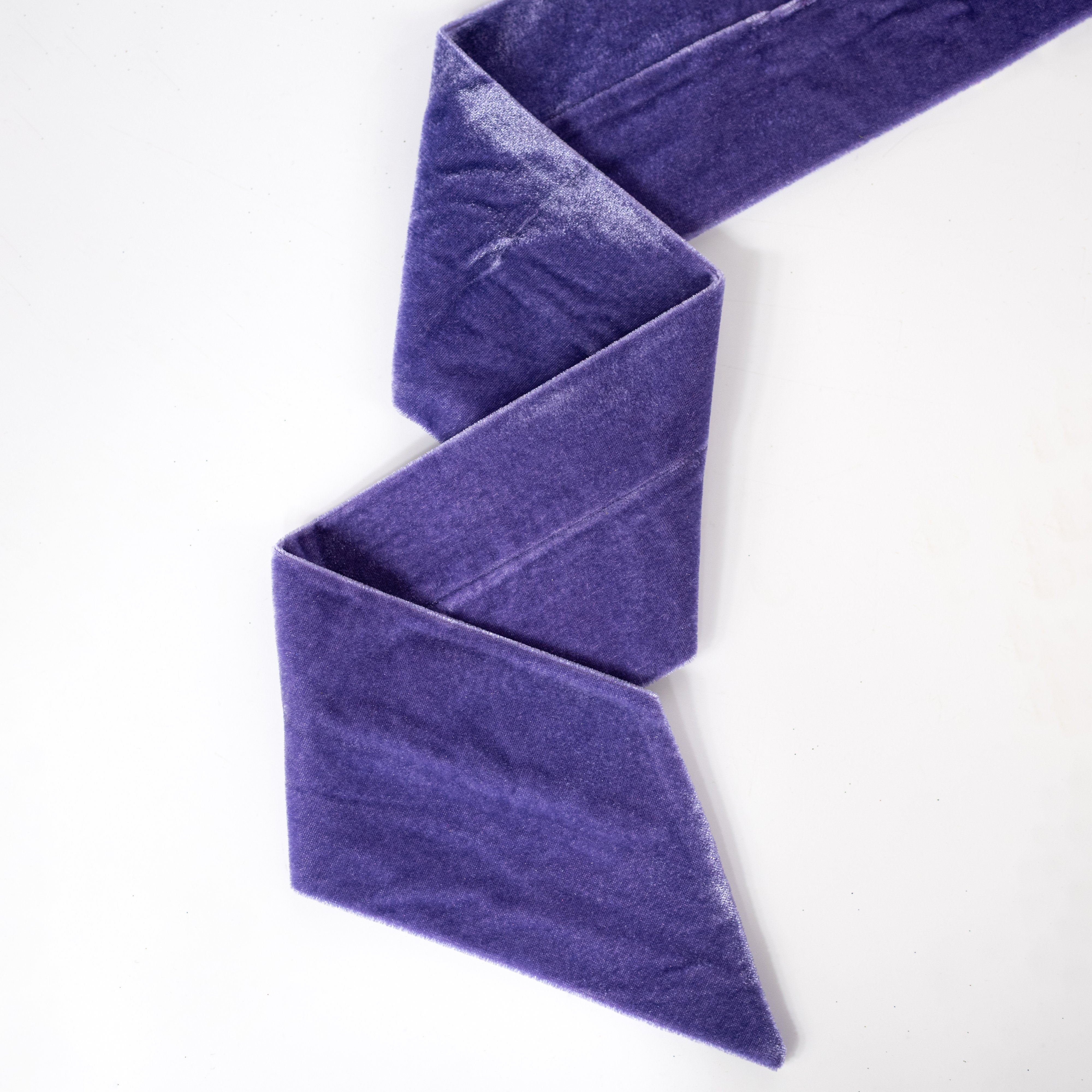 [D Stevens] 4" x 56" Velvet Wreath Sash: Purple detail photo 3