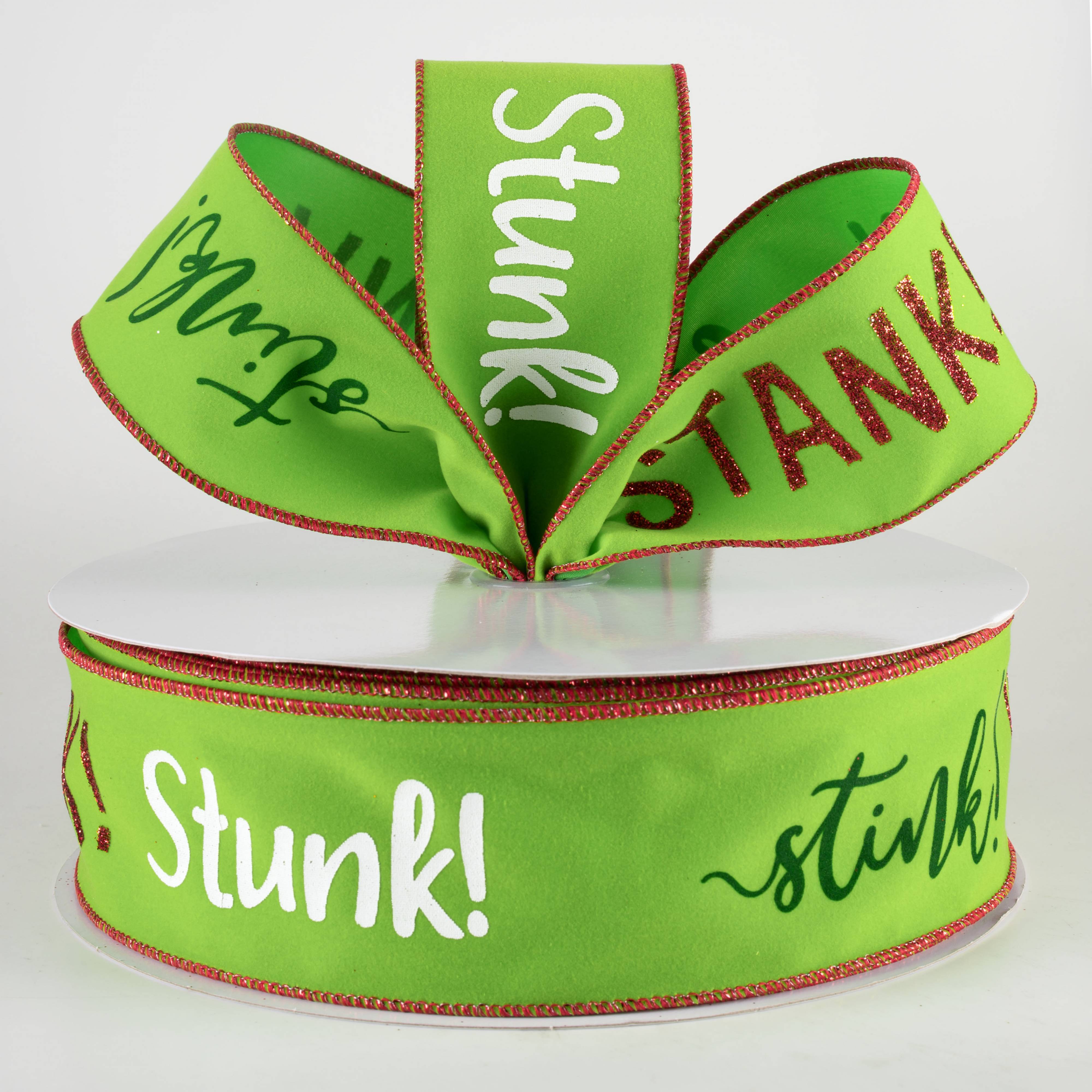 2.5" Stink Stank Stunk Velvet Ribbon (50 Yards) Lifestyle Photo